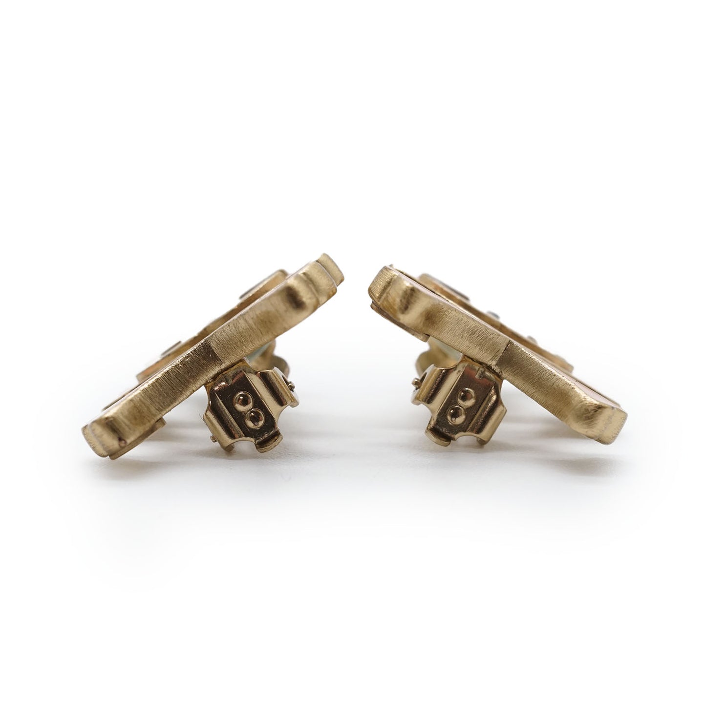 CC Logo Crossbone Clip-On Earrings