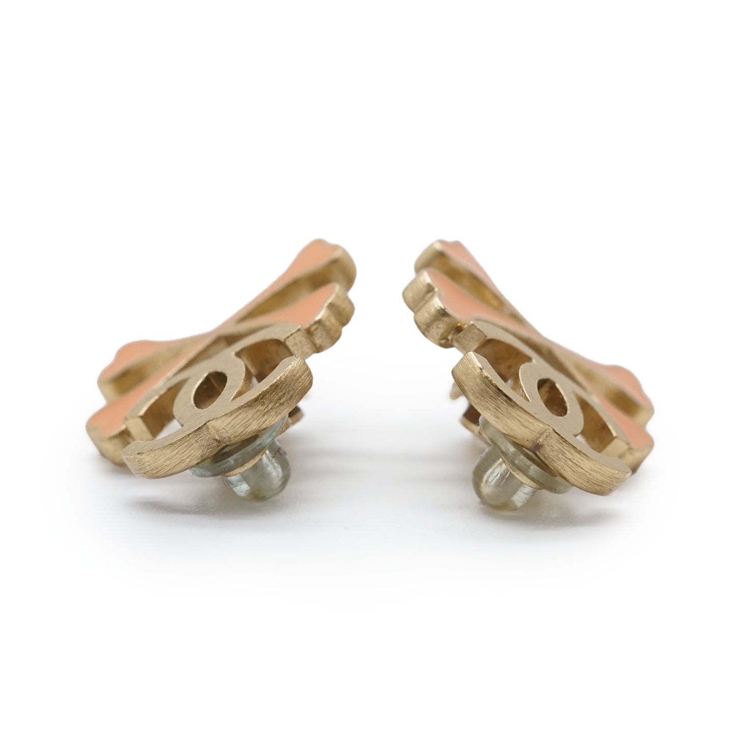 CC Logo Crossbone Clip-On Earrings