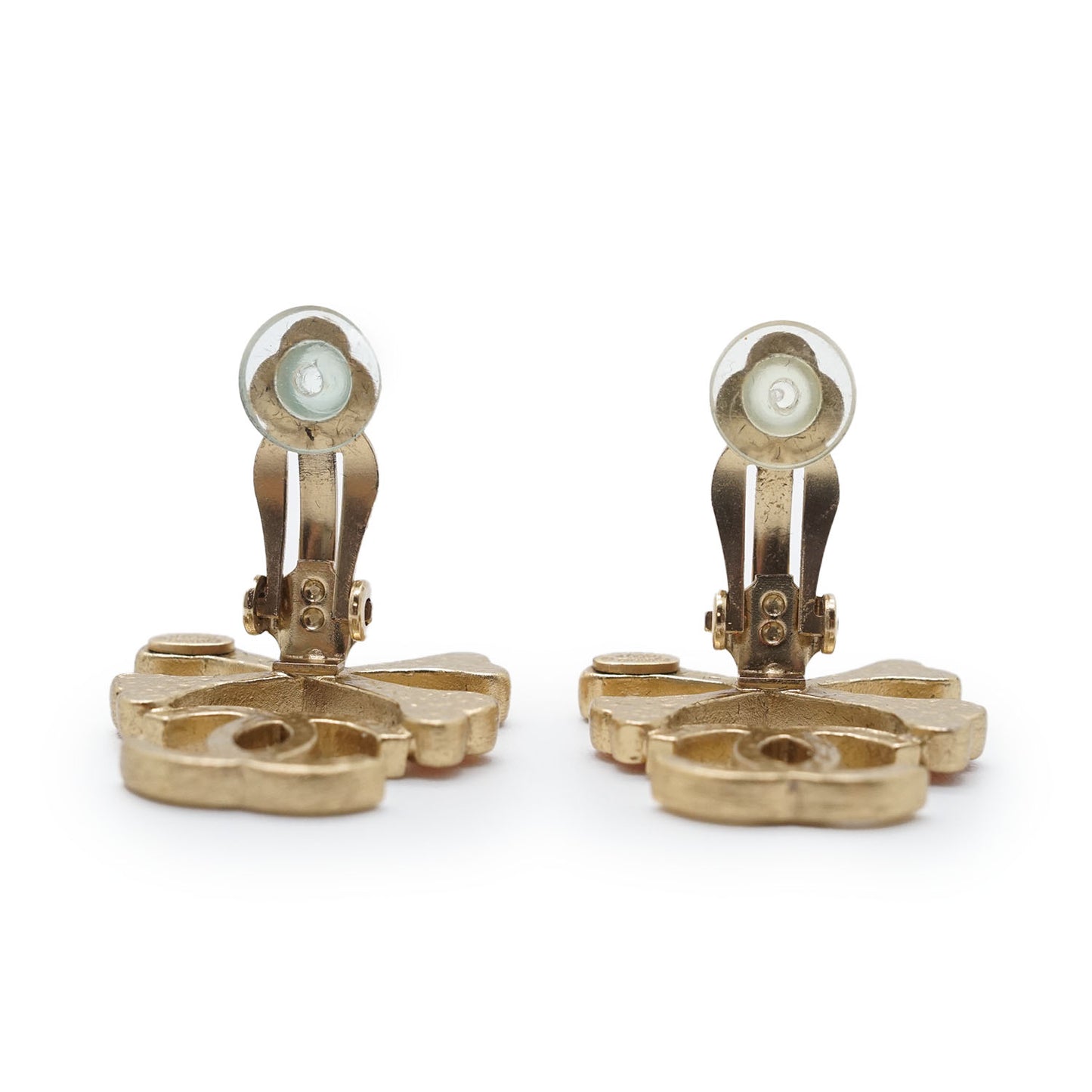 CC Logo Crossbone Clip-On Earrings