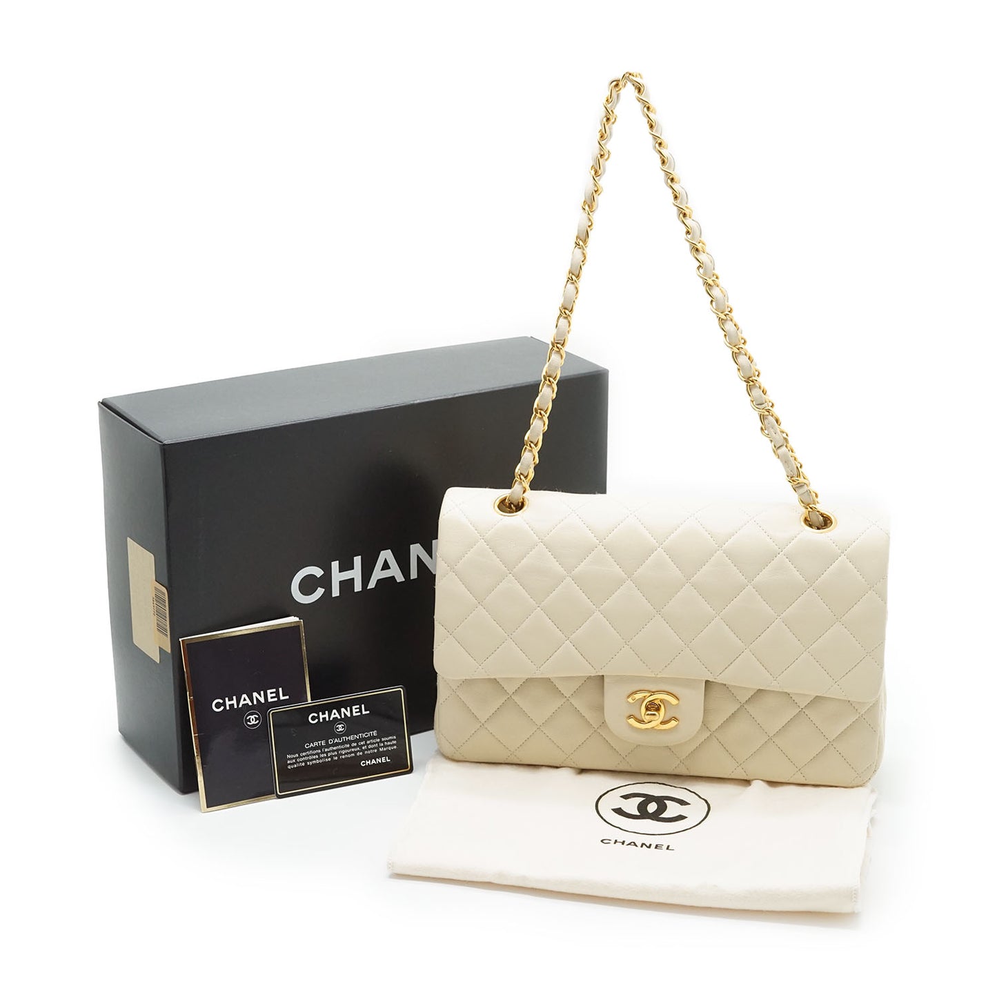 Lambskin Matelasse 25 Classic Double Flap Chain Shoulder Bag