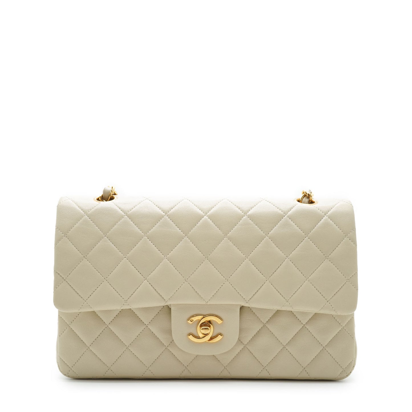 Lambskin Matelasse 25 Classic Double Flap Chain Shoulder Bag