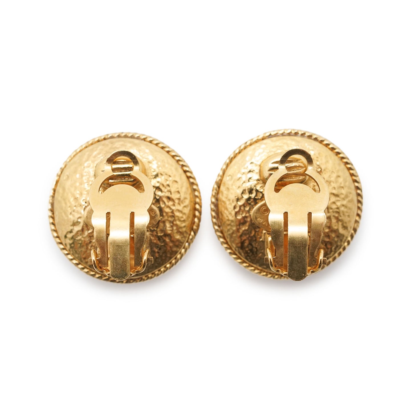 Artificial Pearl Round Clip Earrings GP