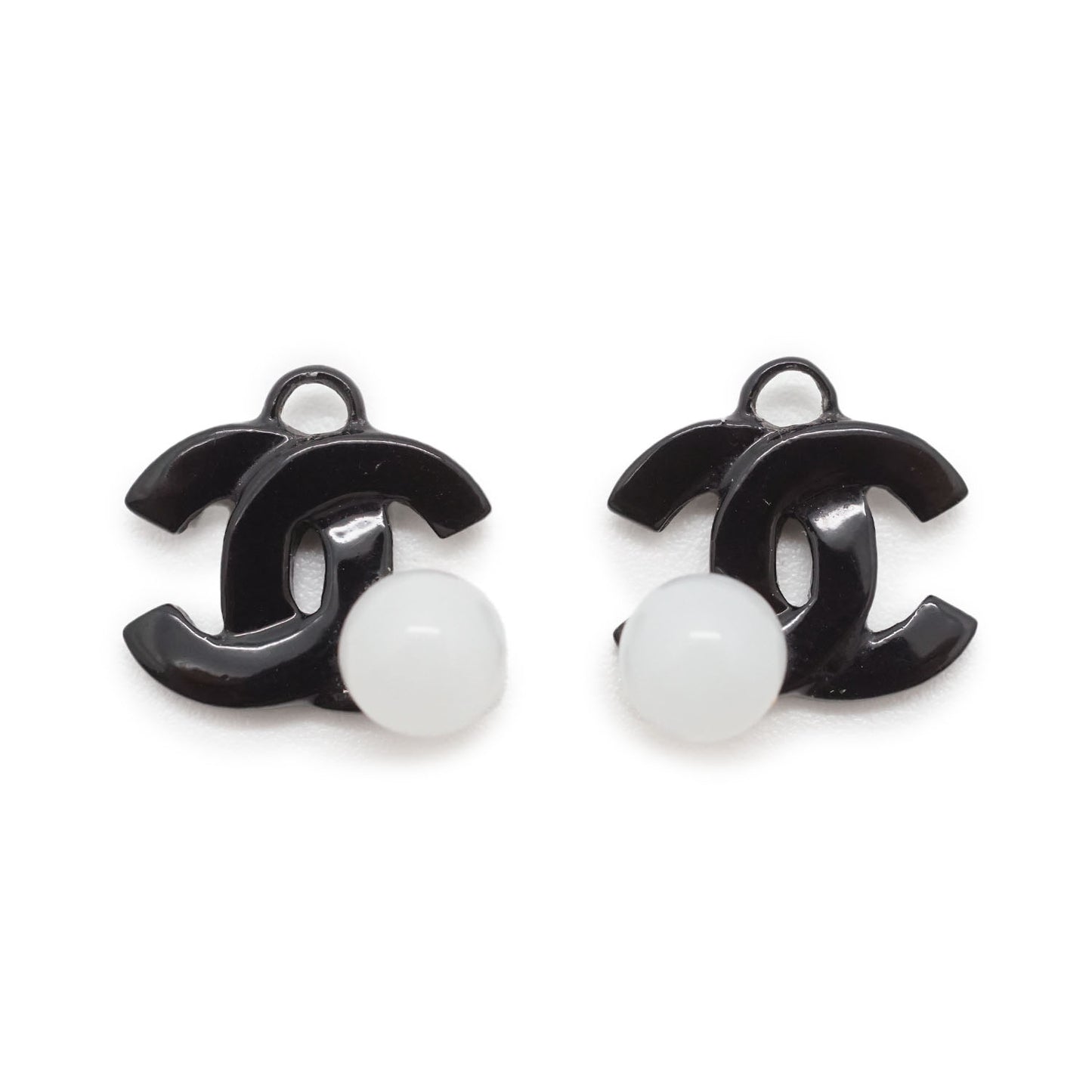 Coco Mark Pearl Hoop Earrings