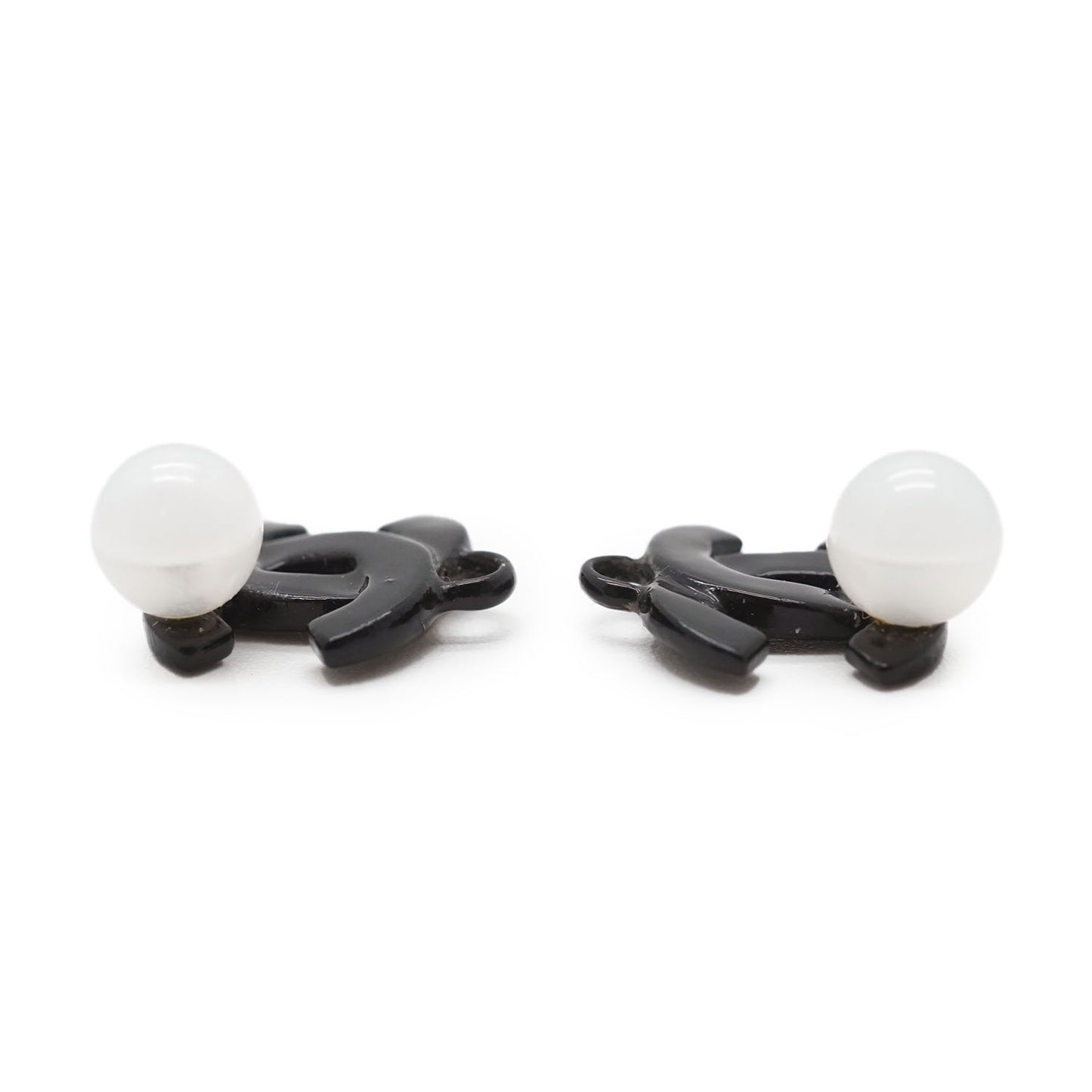 Coco Mark Pearl Hoop Earrings