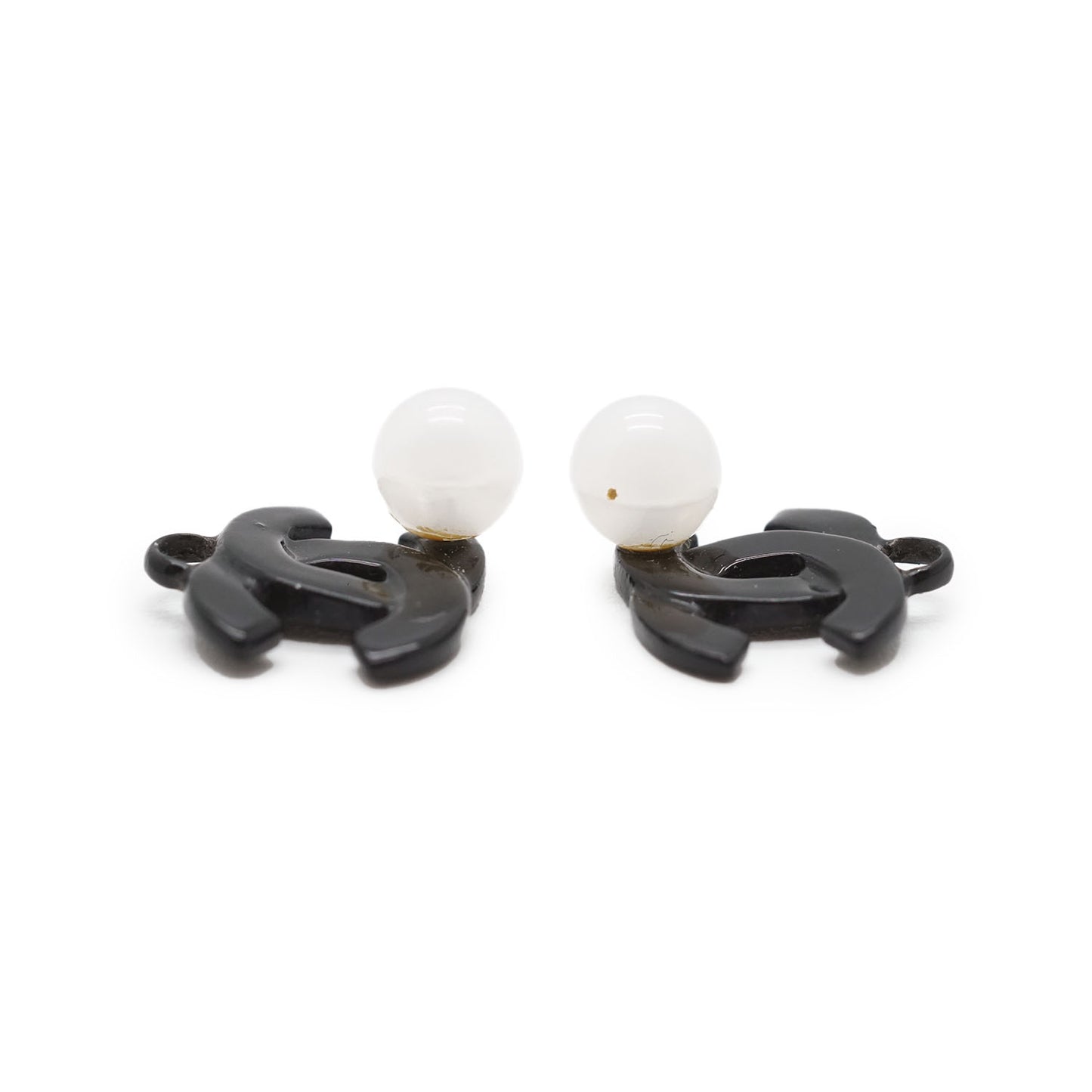 Coco Mark Pearl Hoop Earrings