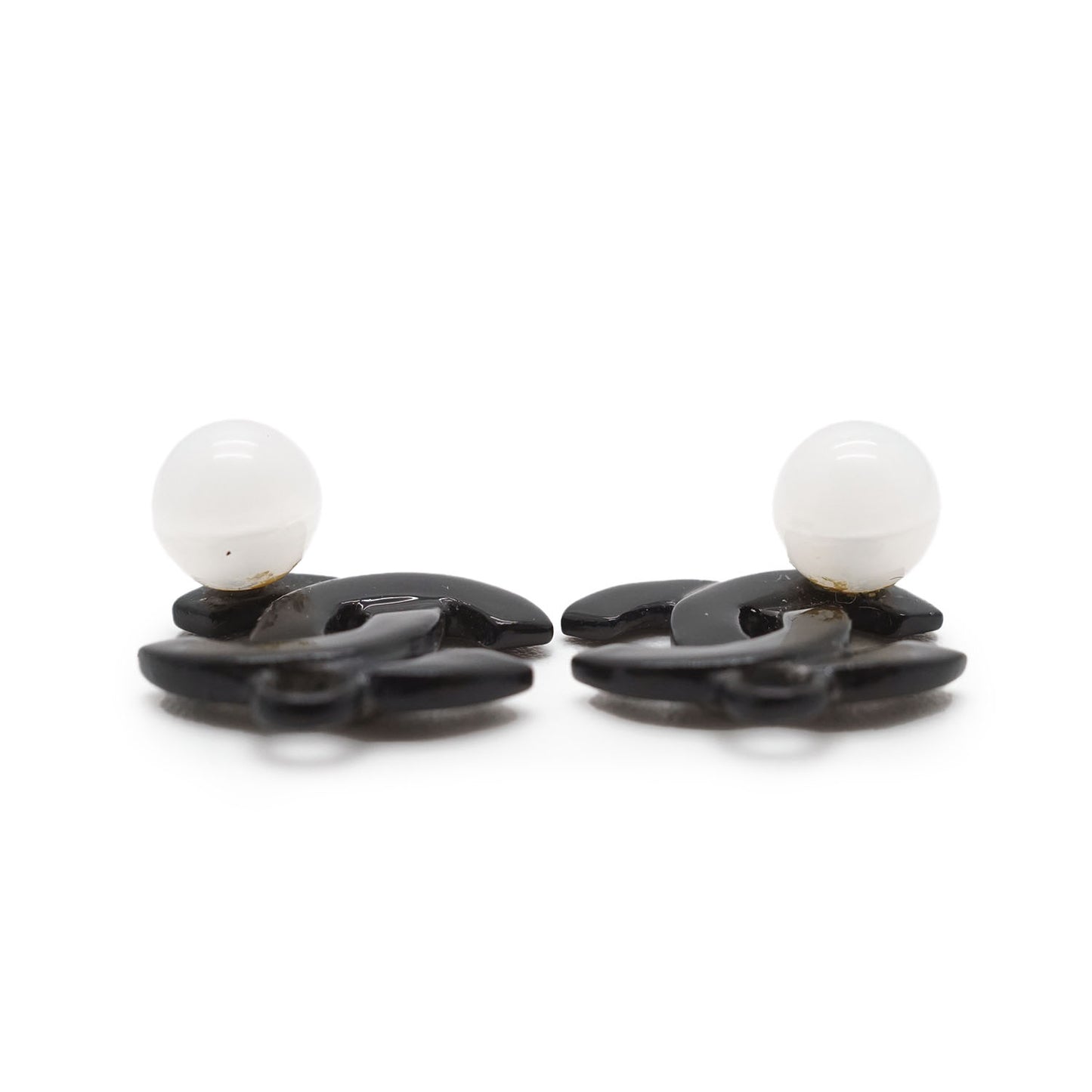 Coco Mark Pearl Hoop Earrings