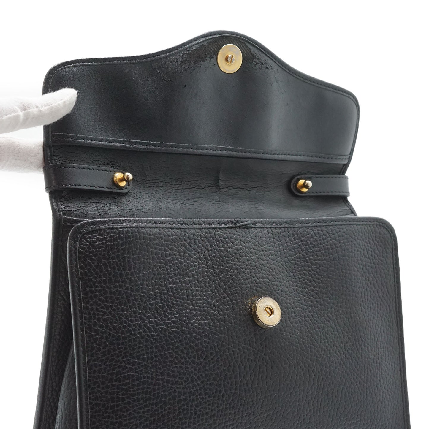 CD Logo Vintage Square Box Top Handle Bag