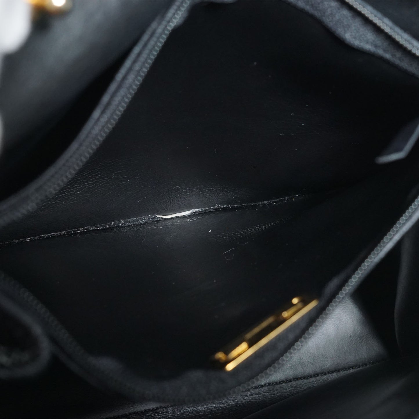 CD Logo Vintage Square Box Top Handle Bag