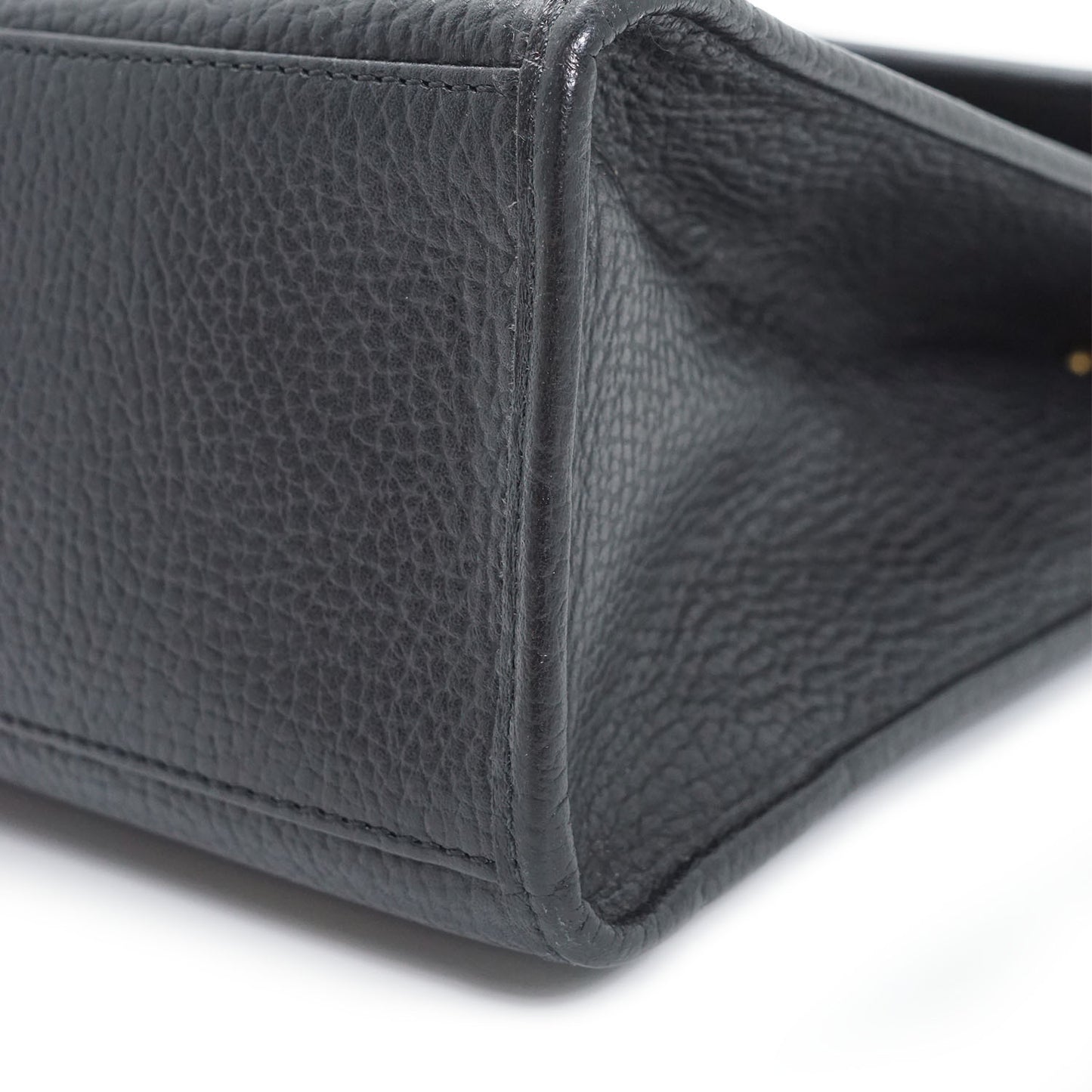 CD Logo Vintage Square Box Top Handle Bag
