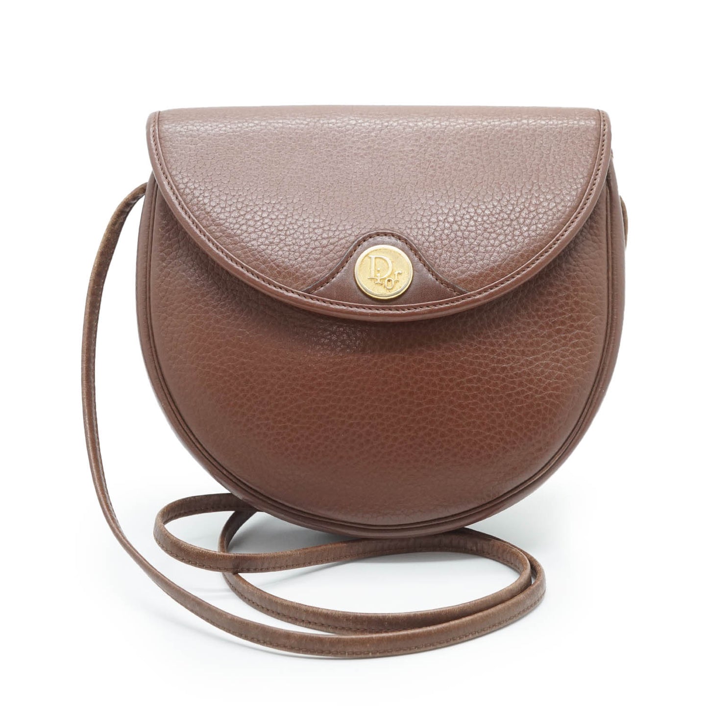 Vintage Rounded Flap Crossbody Bag