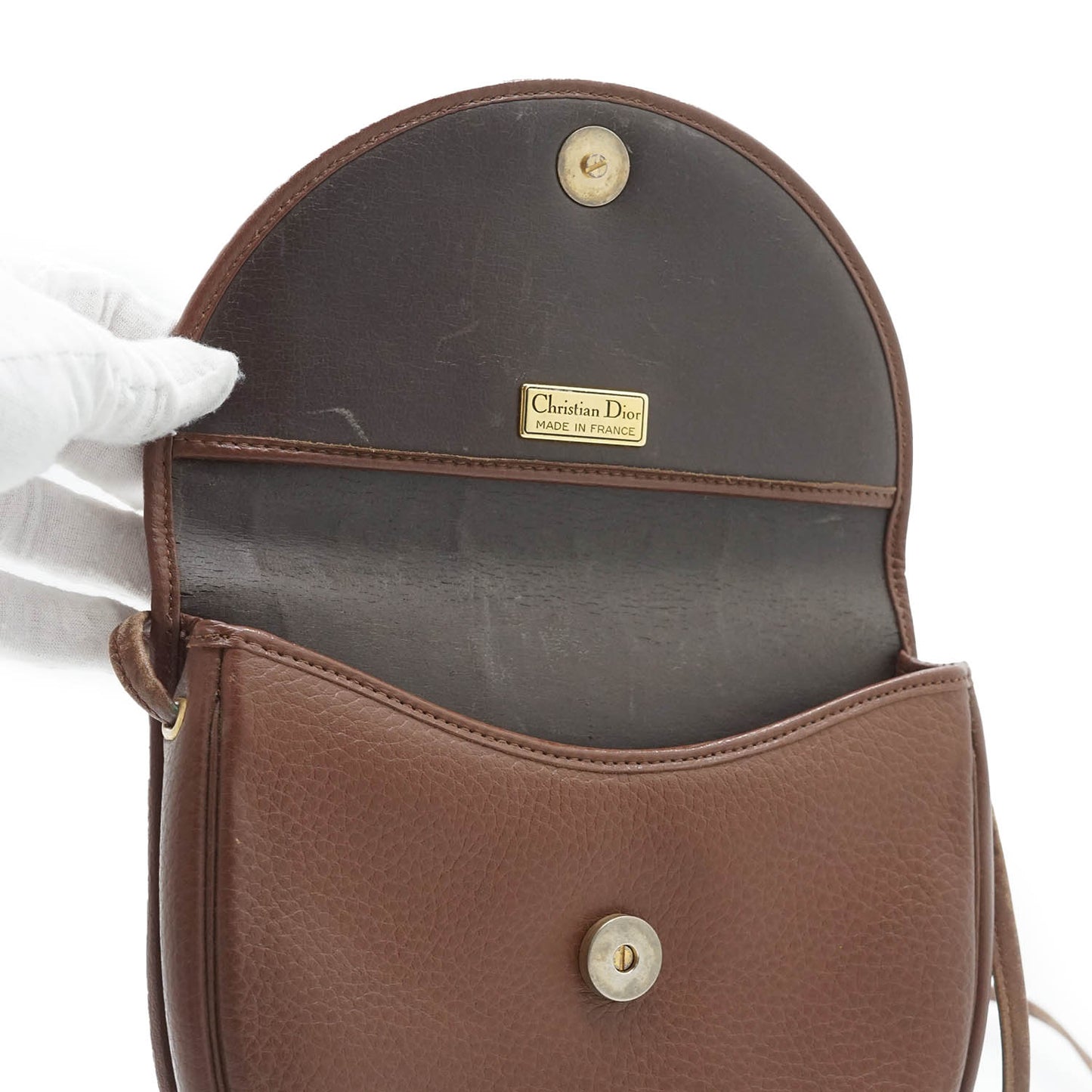 Vintage Rounded Flap Crossbody Bag