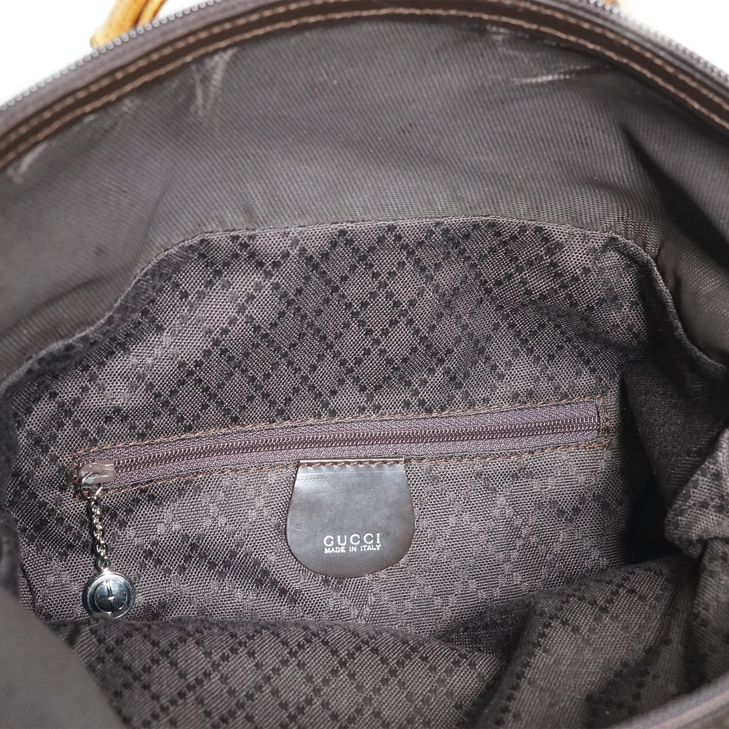 Vintage Bamboo Nylon Vertical Tote