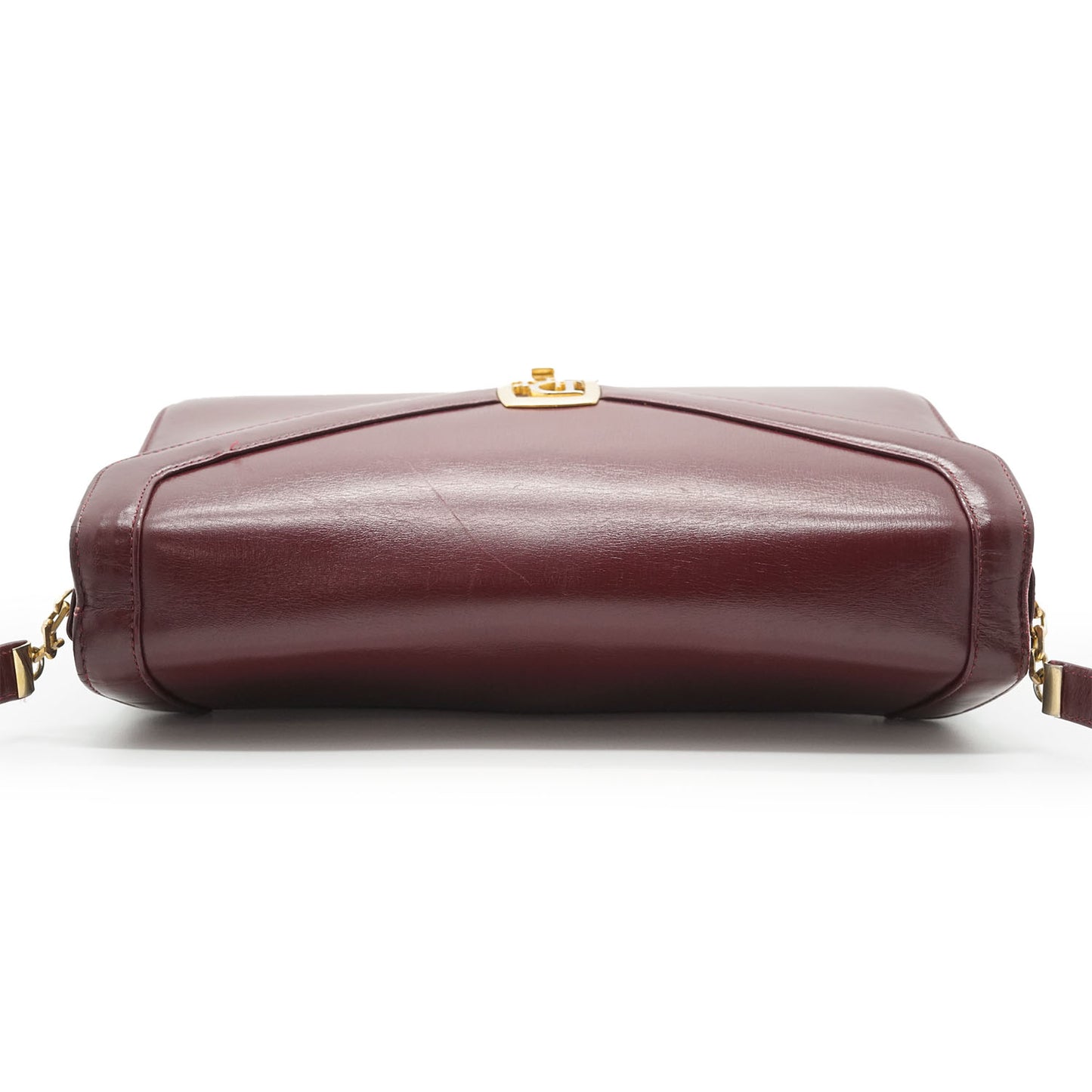 Vintage Leather Shoulder Bag with Coin Case