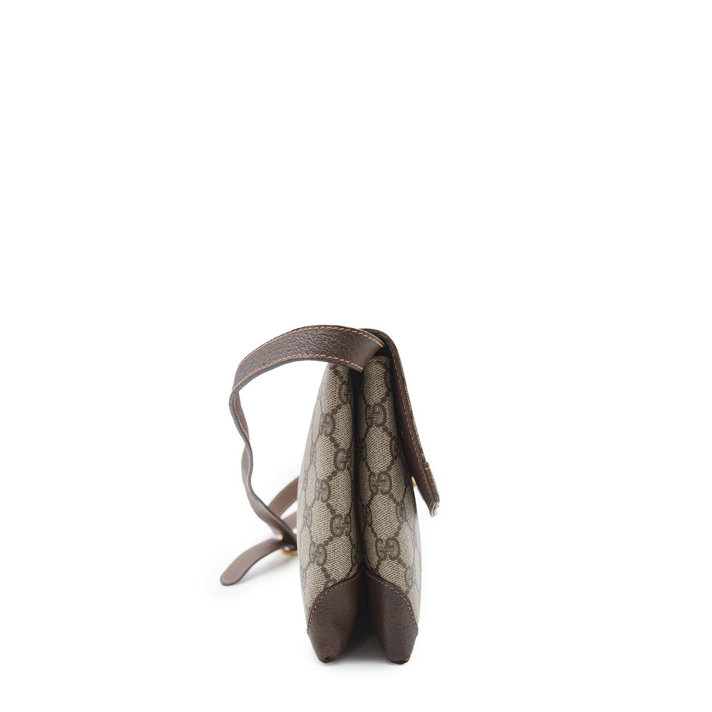 Vintage GG Supreme Coated Canvas Ophidia Flap Shoulder Bag