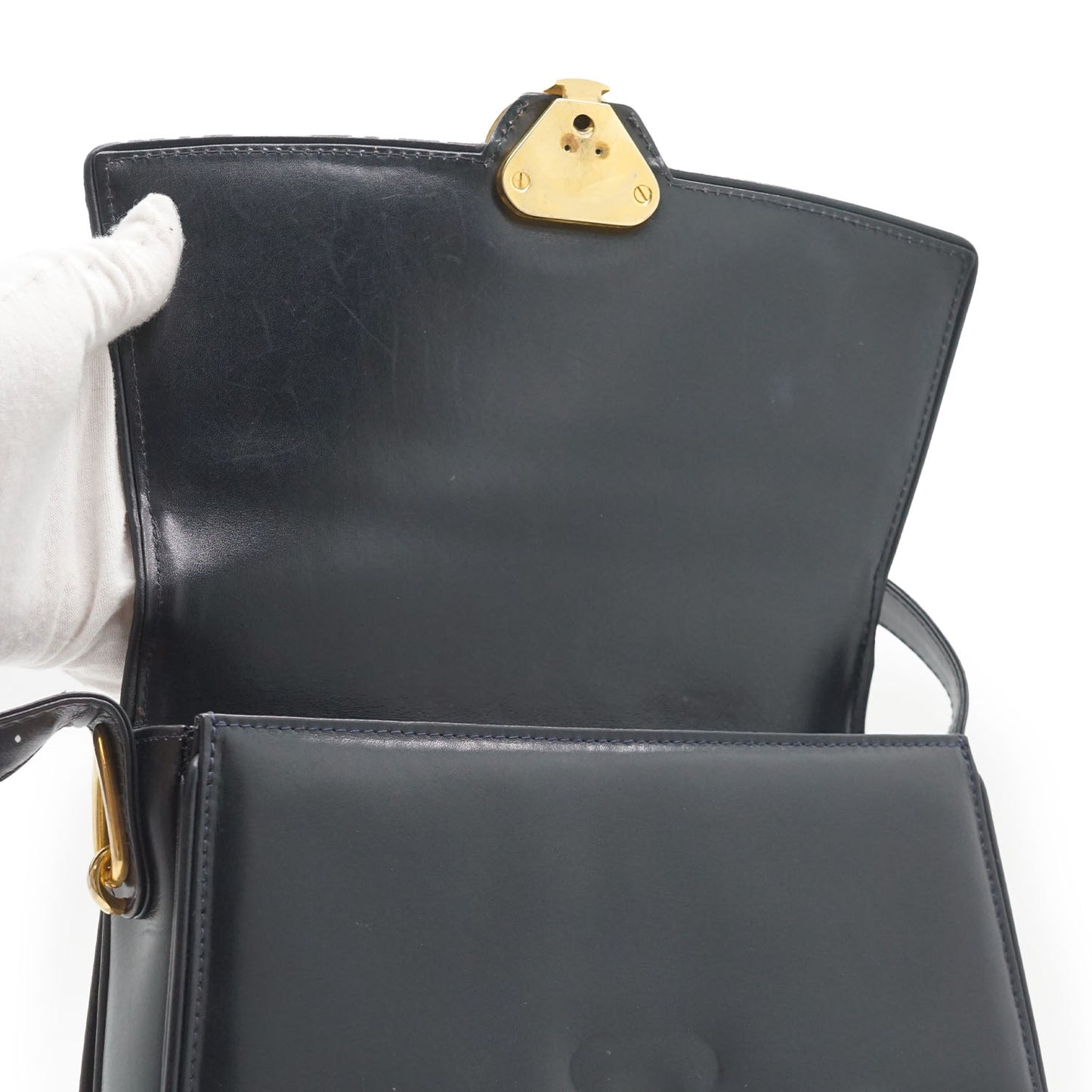 Vintage GG Clasp Shoulder Bag
