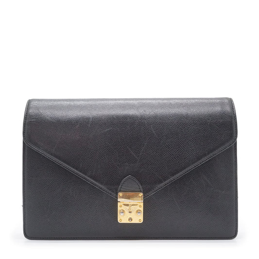 Lock Square Clutch Bag