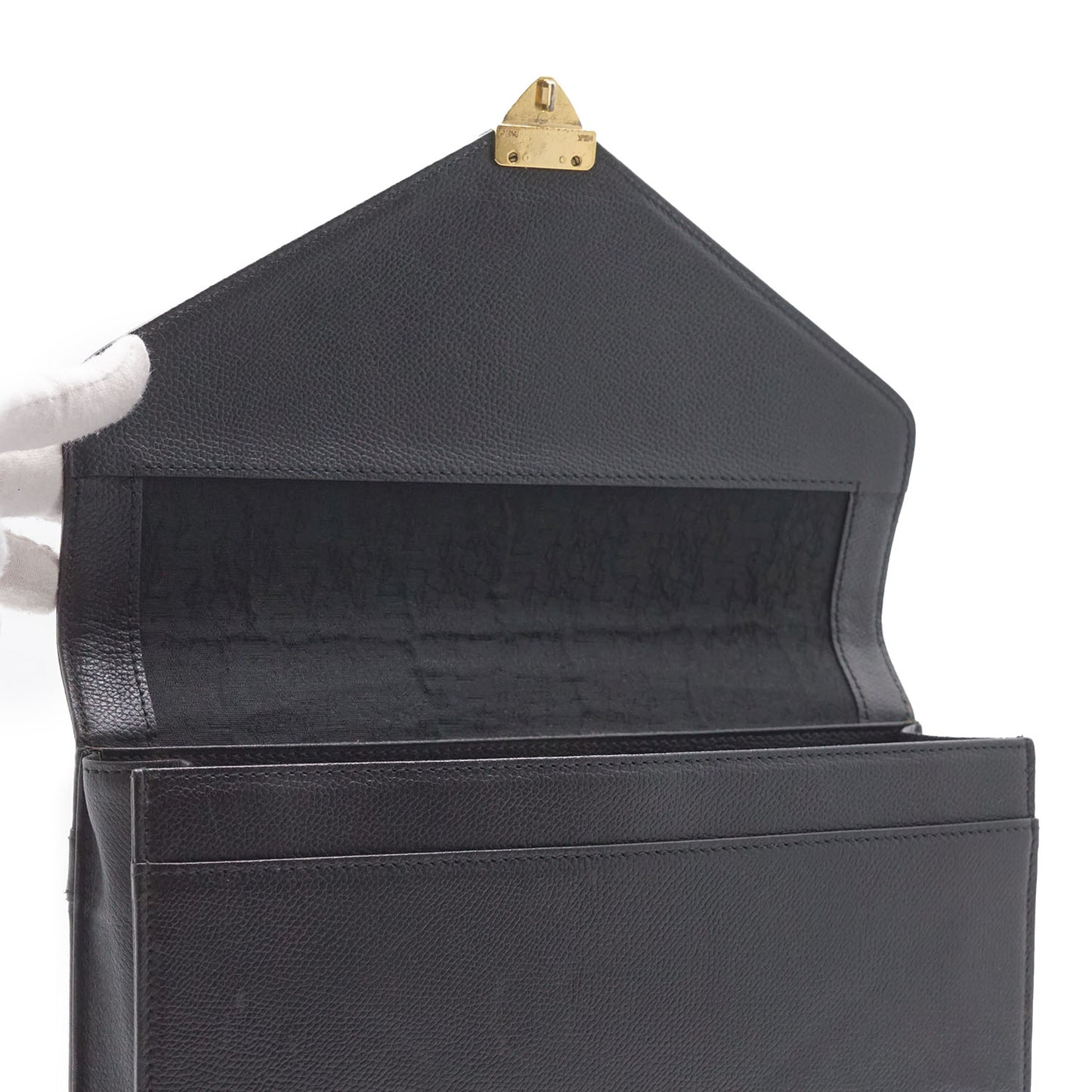 Lock Square Clutch Bag