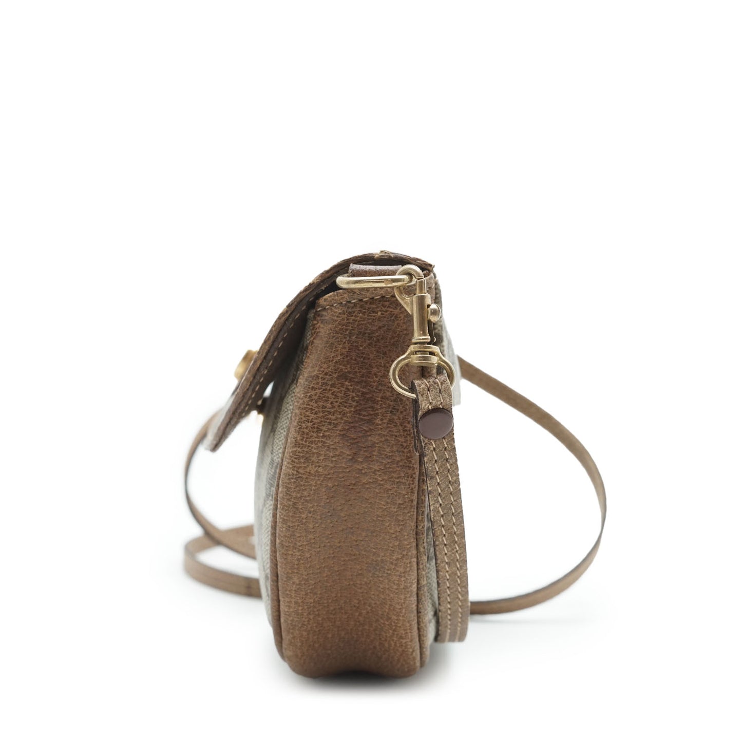 GG Supreme Coated Canvas Mini Rounded Crossbody Bag
