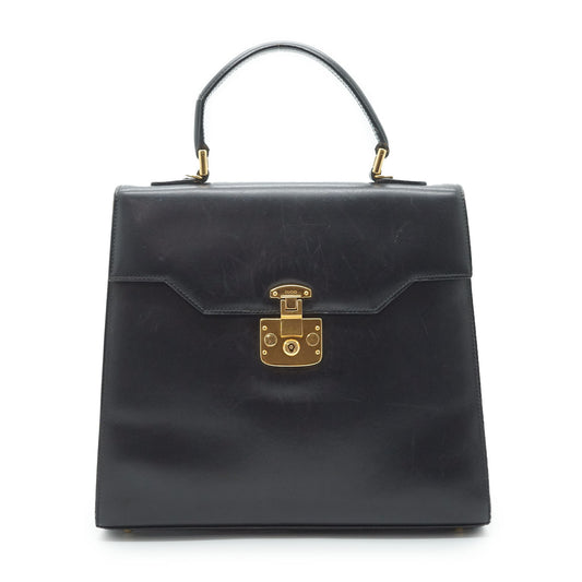 Vintage Trapeze Box Top Handle Bag