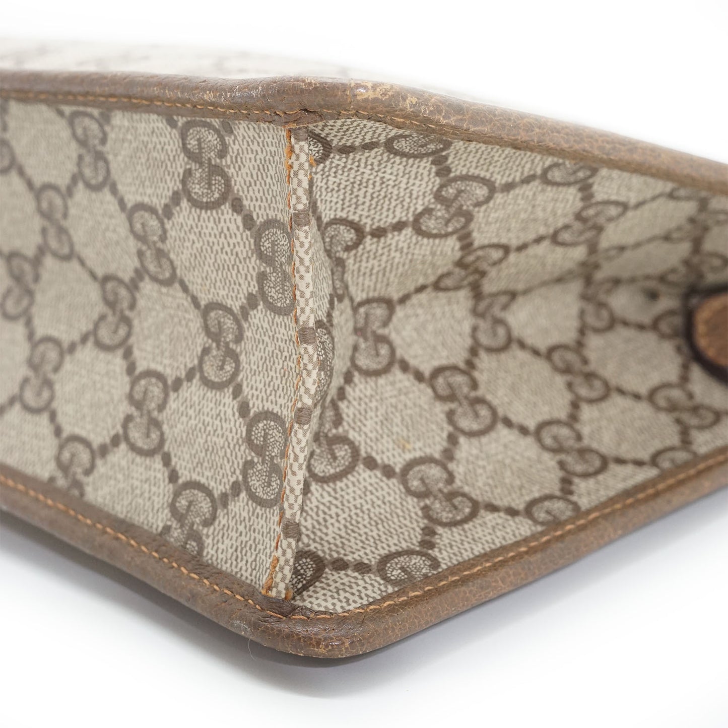 Vintage GG Supreme Coated Canvas Ophidia Clutch