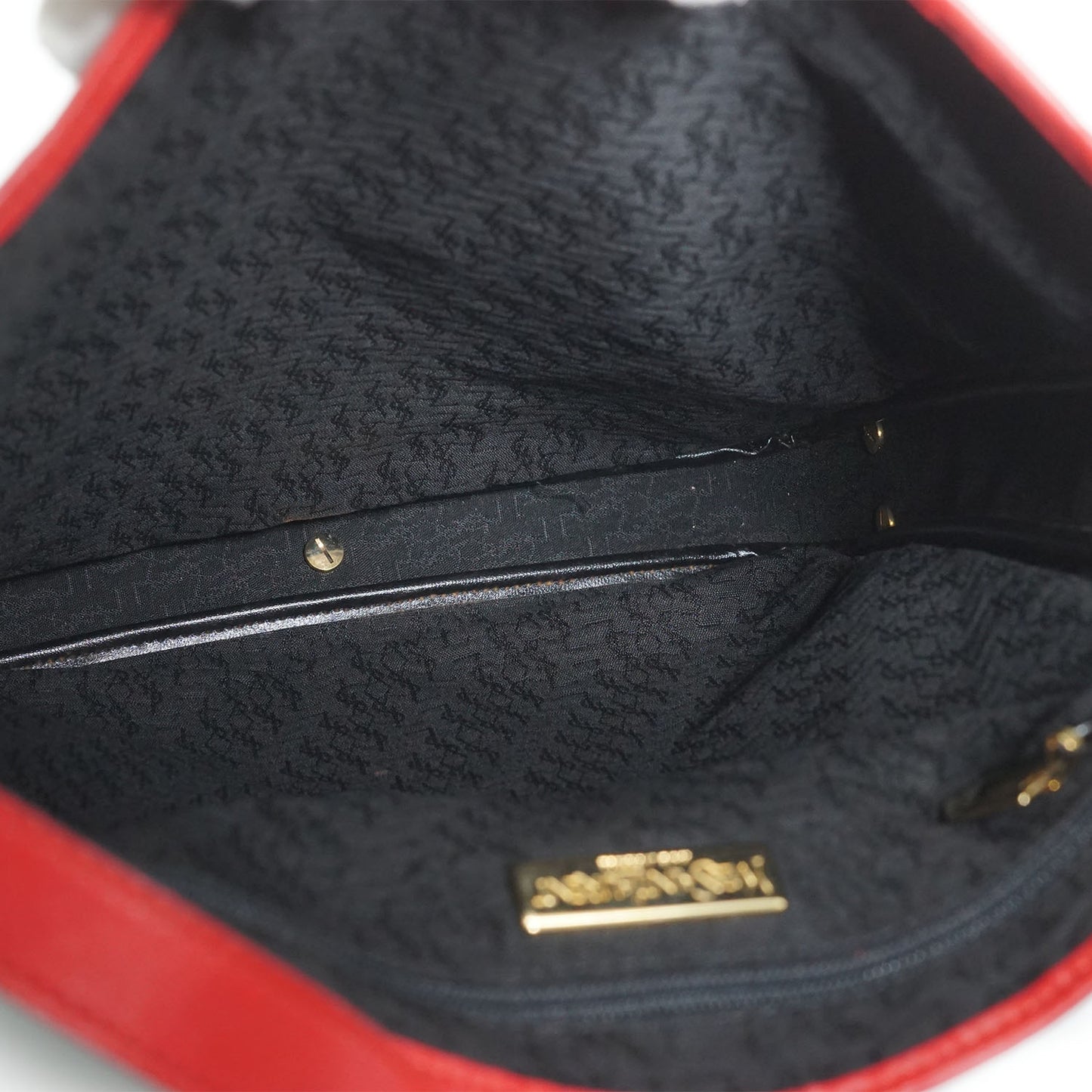 YSL Vintage Vertical Multi Pocket Shoulder Bag