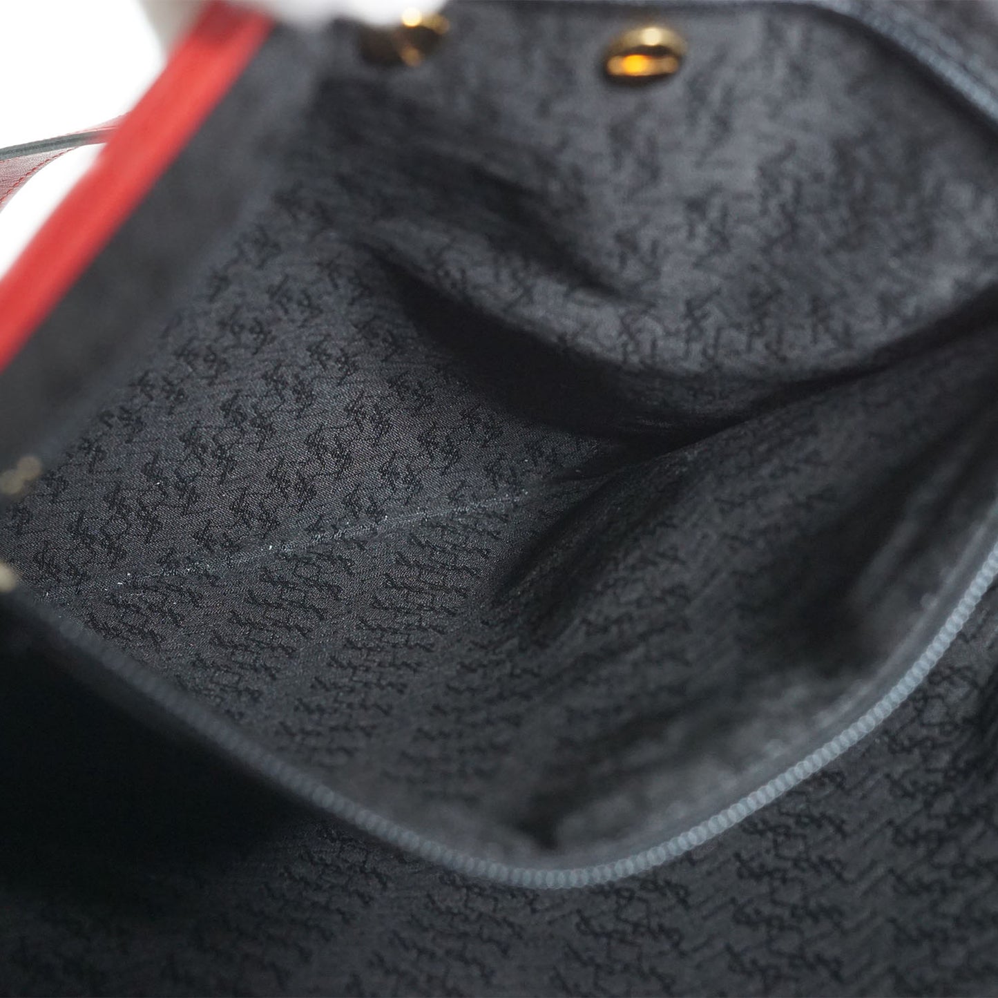 YSL Vintage Vertical Multi Pocket Shoulder Bag
