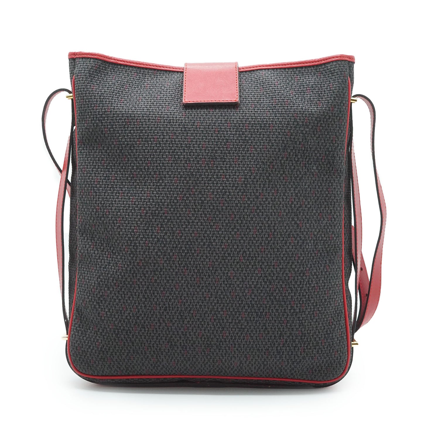 YSL Vintage Vertical Multi Pocket Shoulder Bag