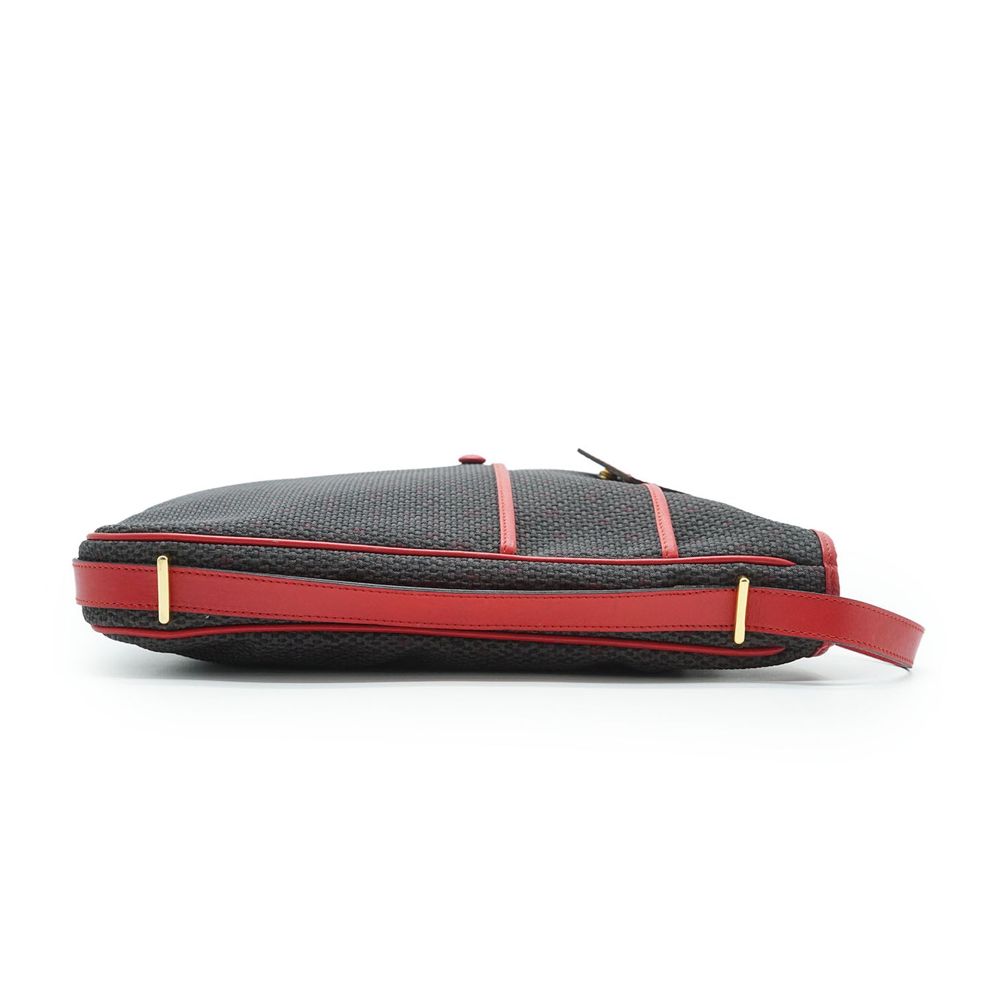 YSL Vintage Vertical Multi Pocket Shoulder Bag