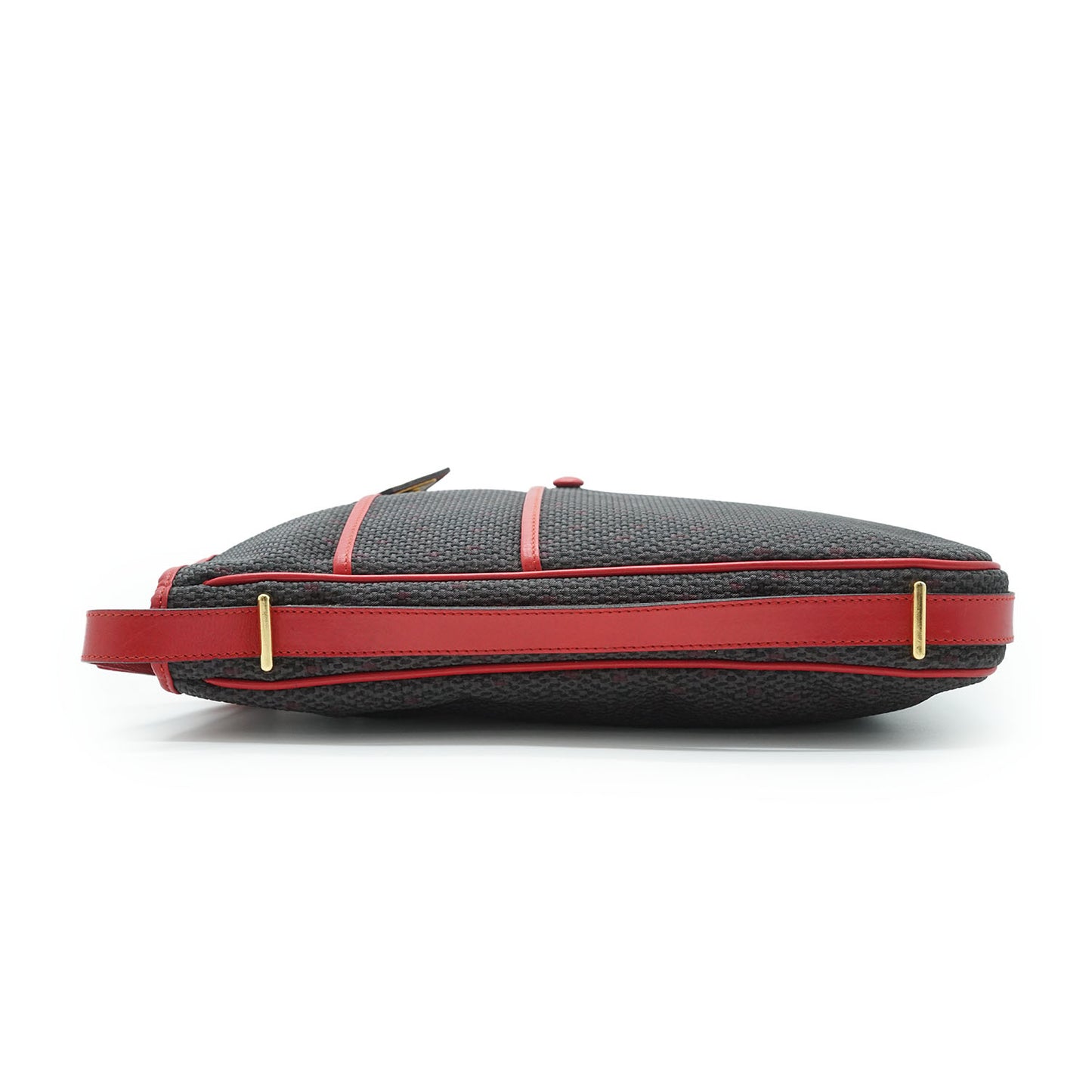 YSL Vintage Vertical Multi Pocket Shoulder Bag