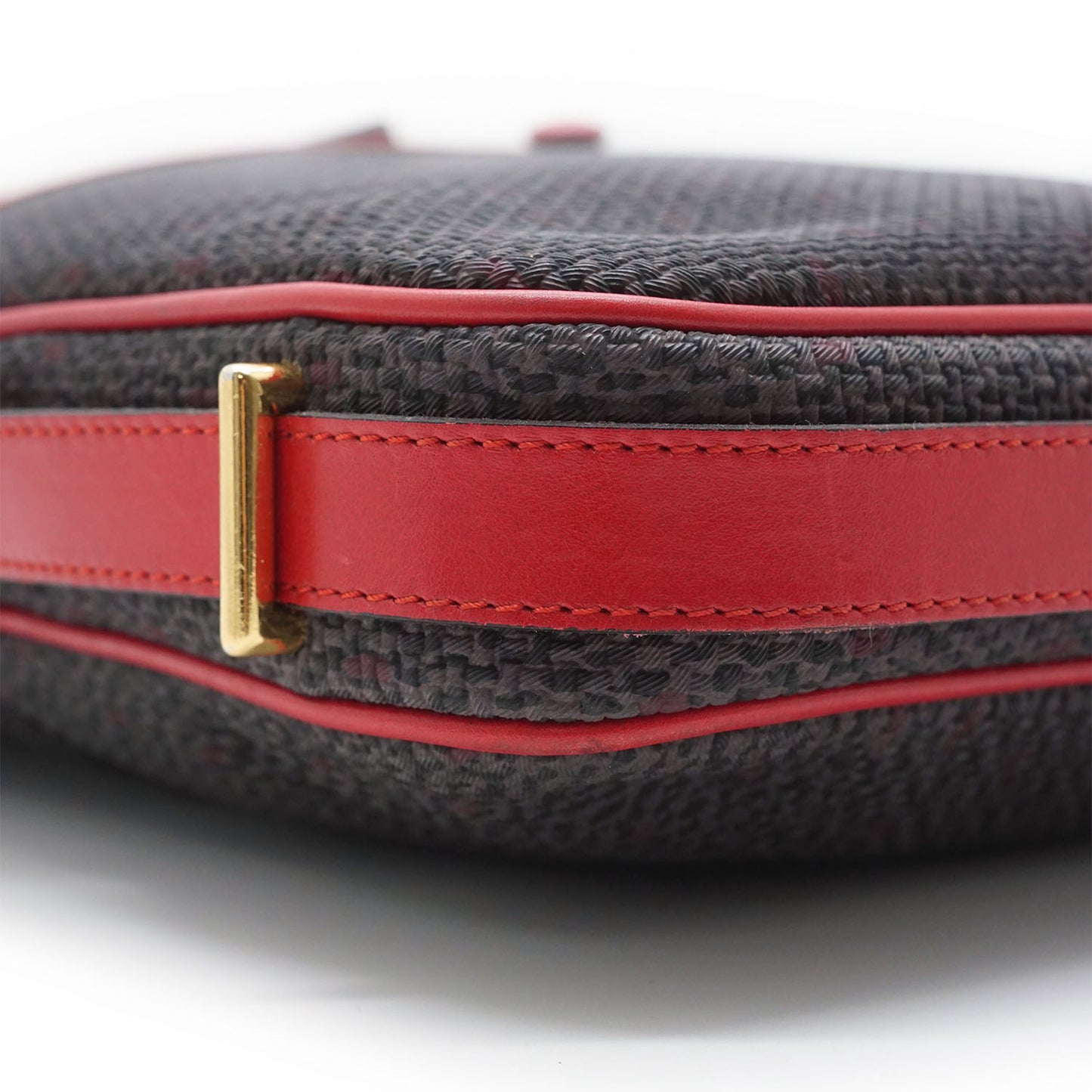 YSL Vintage Vertical Multi Pocket Shoulder Bag