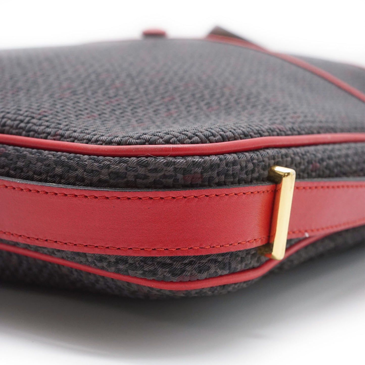 YSL Vintage Vertical Multi Pocket Shoulder Bag