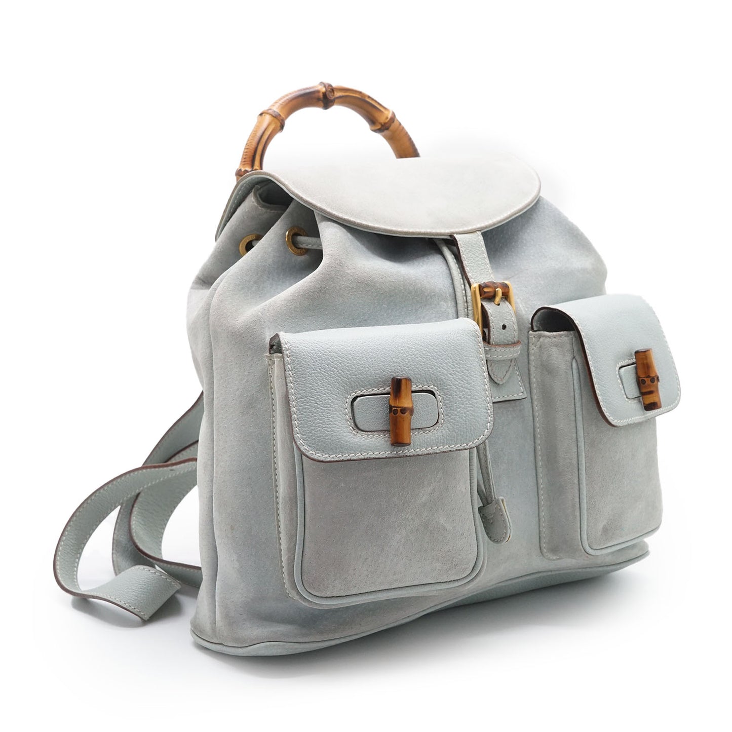 Vintage Bamboo Suede Backpack GM