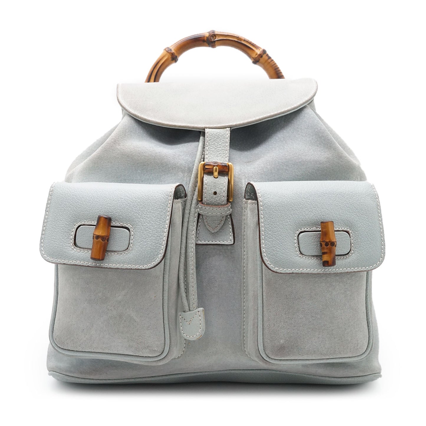 Vintage Bamboo Suede Backpack GM
