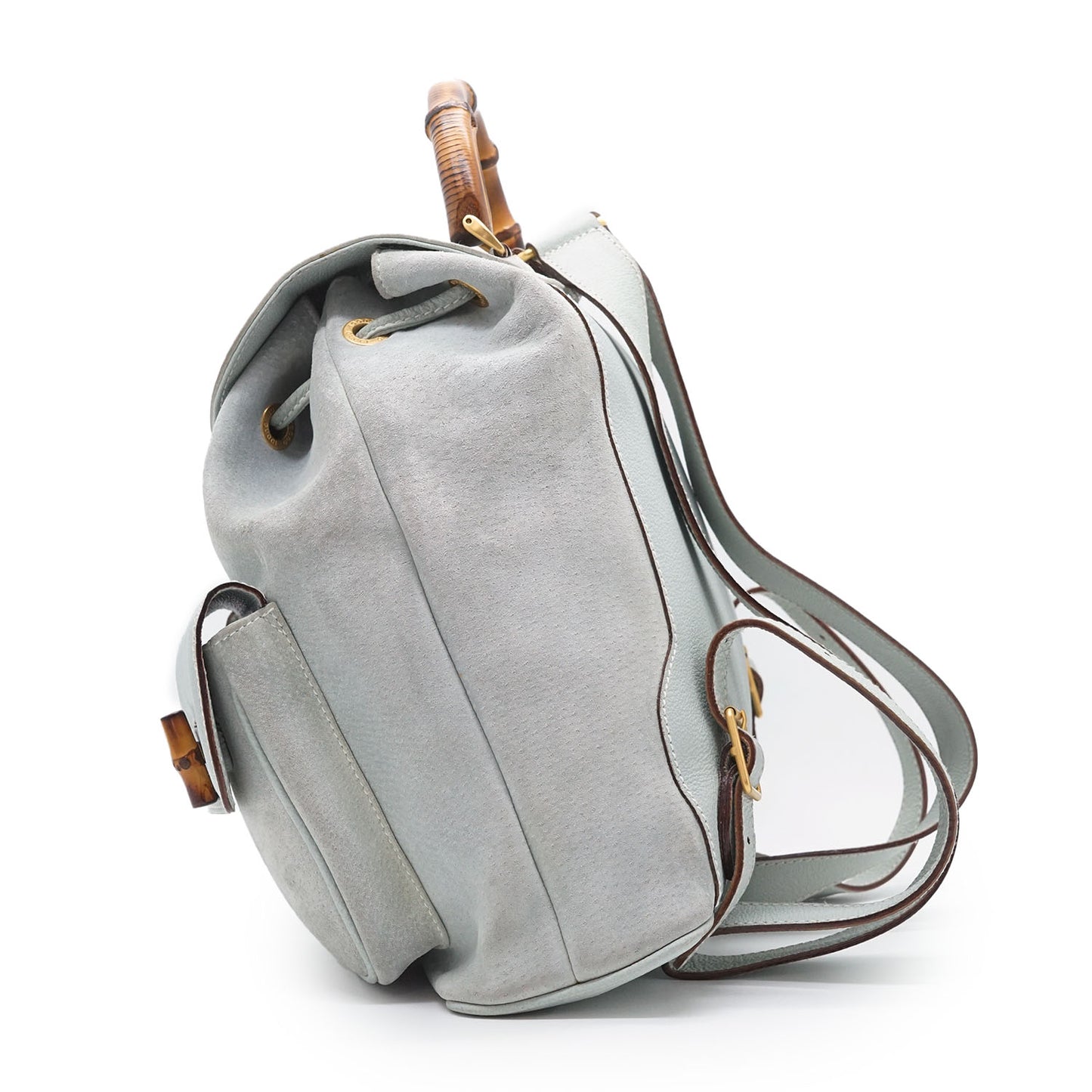 Vintage Bamboo Suede Backpack GM