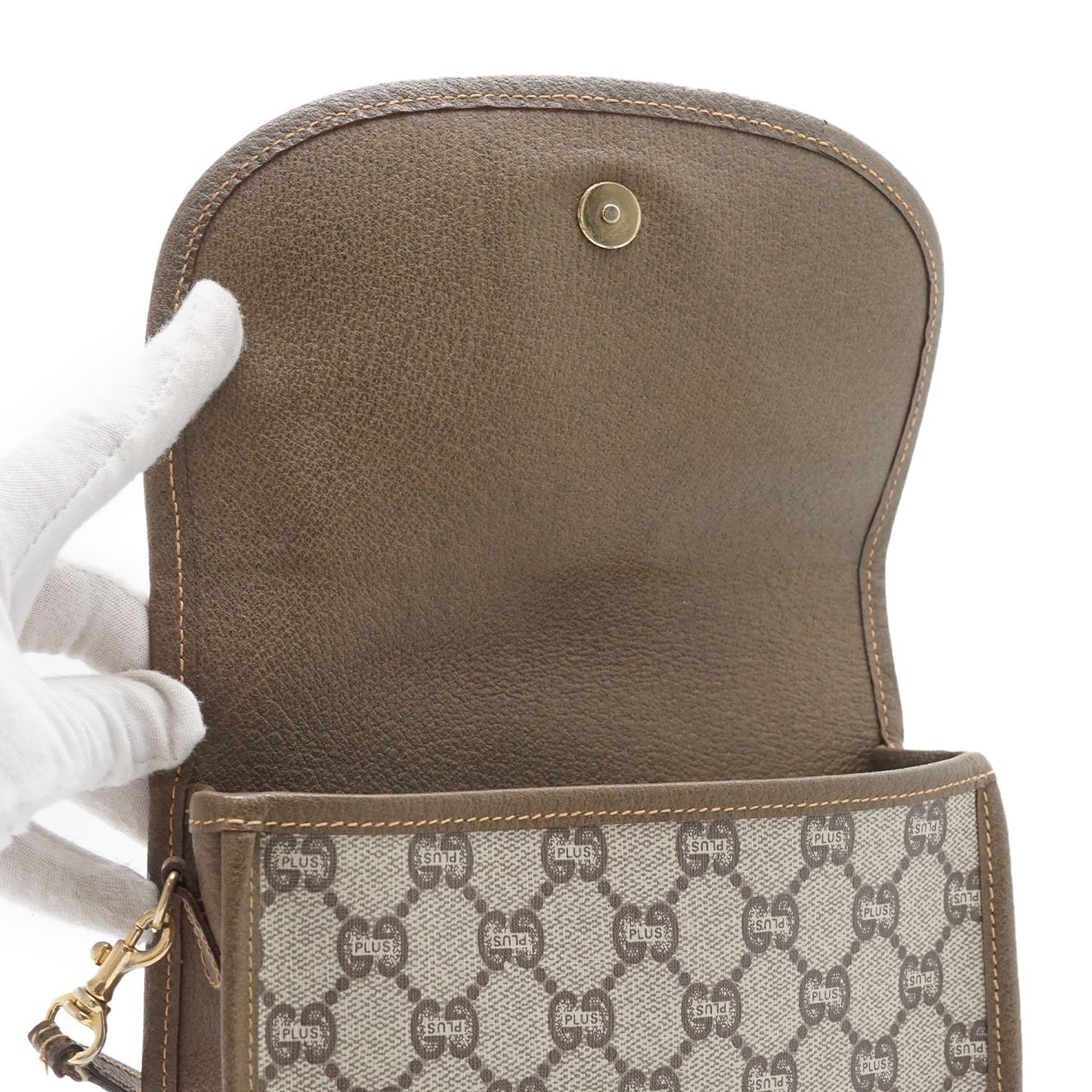 GG Supreme Gucci Plus Vintage Coated Canvas Mini Crossbody Bag