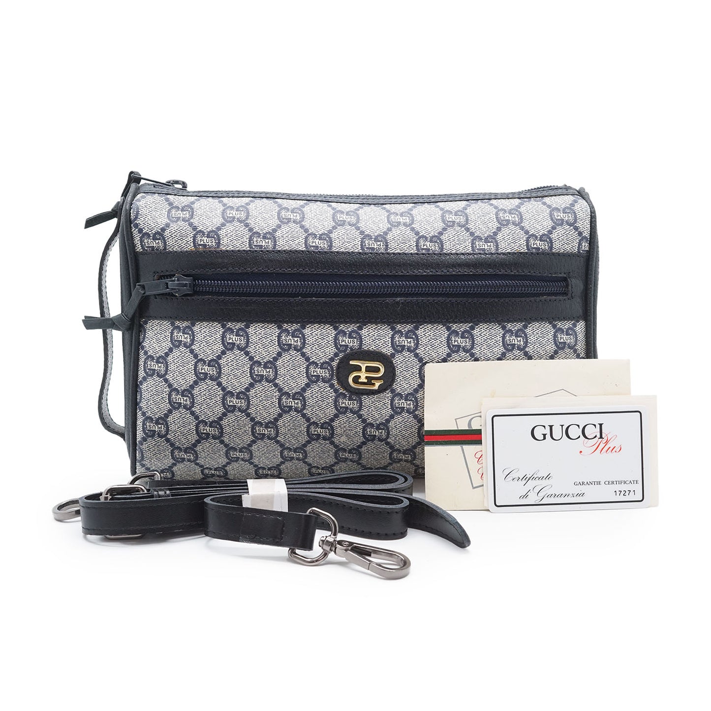 GG Supreme Gucci Plus Vintage Coated Canvas Pouch