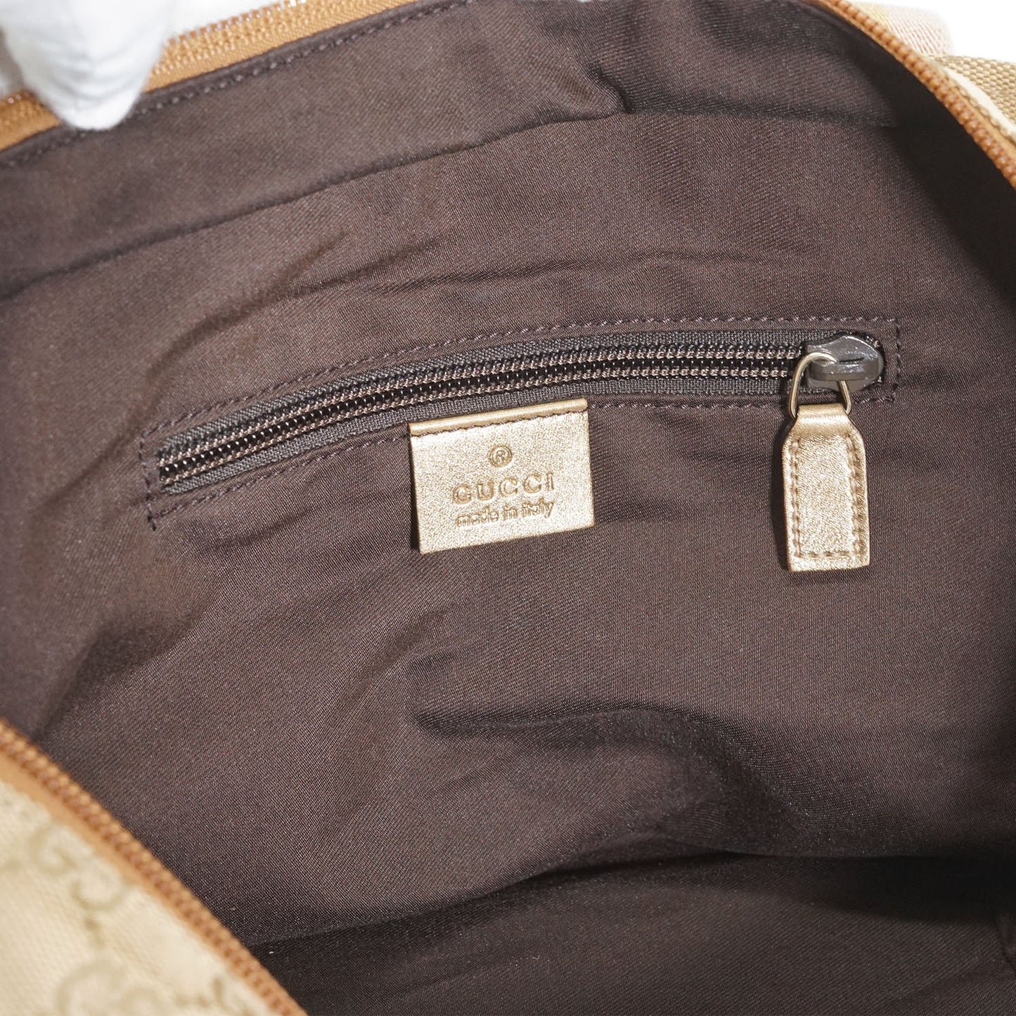 GG Canvas Metallic Mini Trapeze Tote