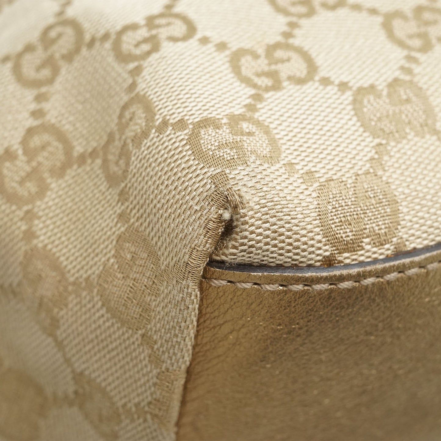 GG Canvas Metallic Mini Trapeze Tote