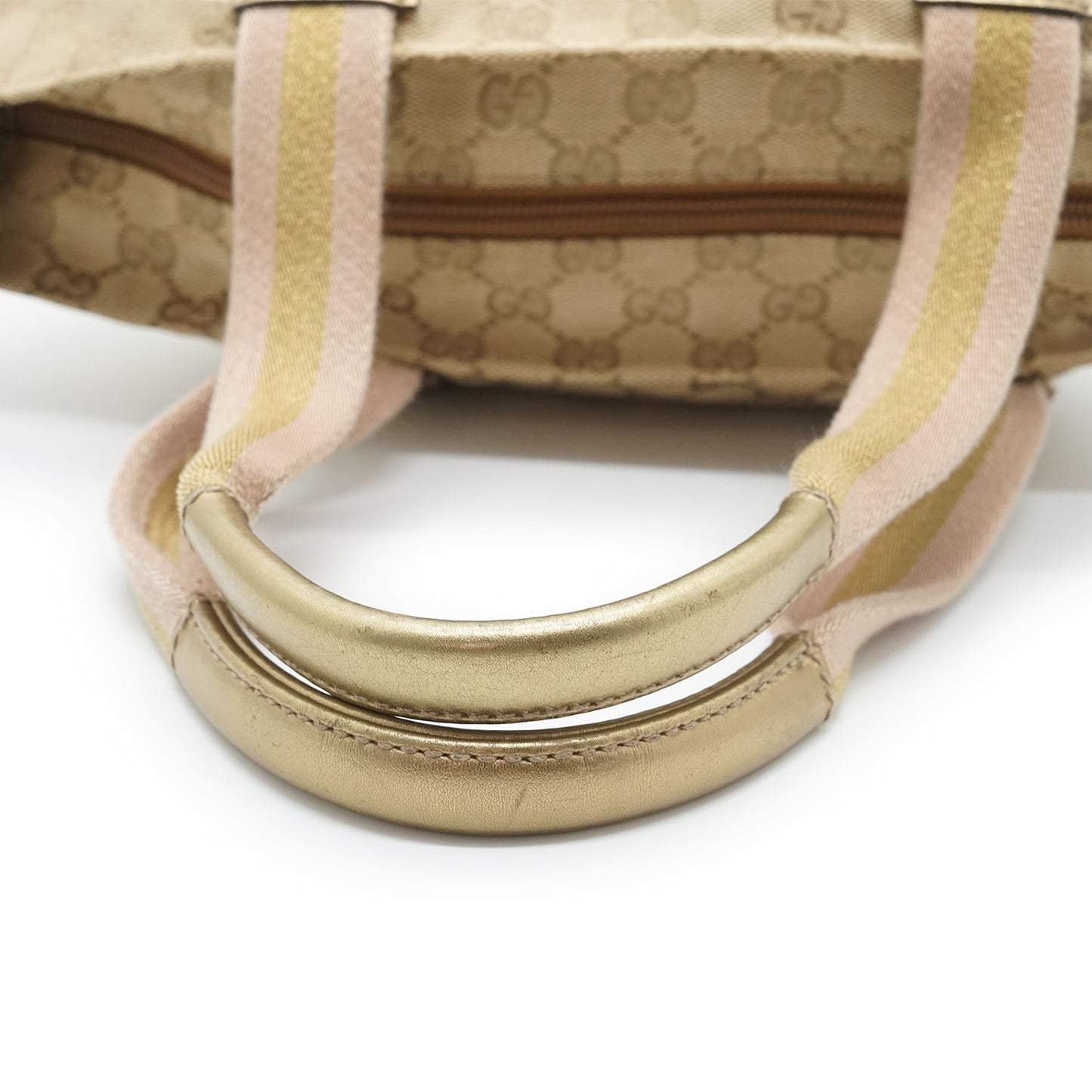 GG Canvas Metallic Mini Trapeze Tote