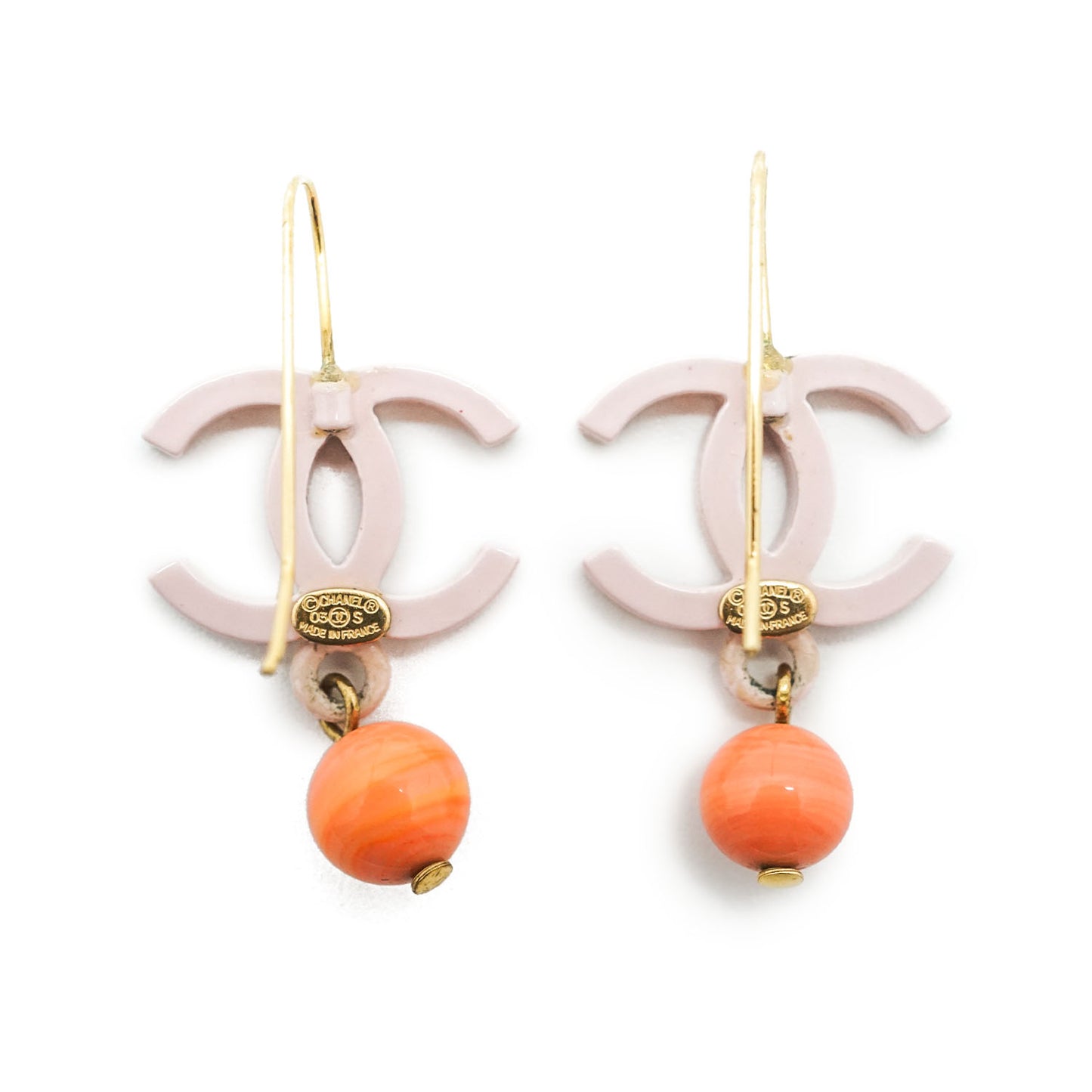 CC Logo Drop Earrings