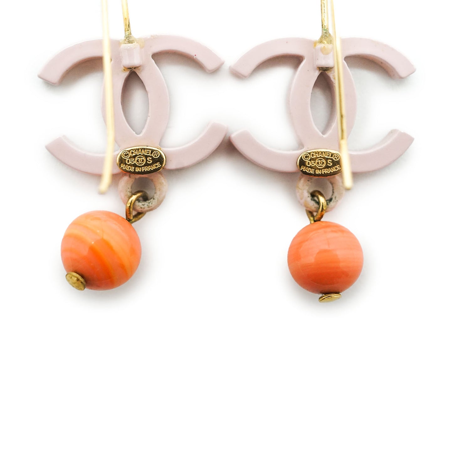 CC Logo Drop Earrings