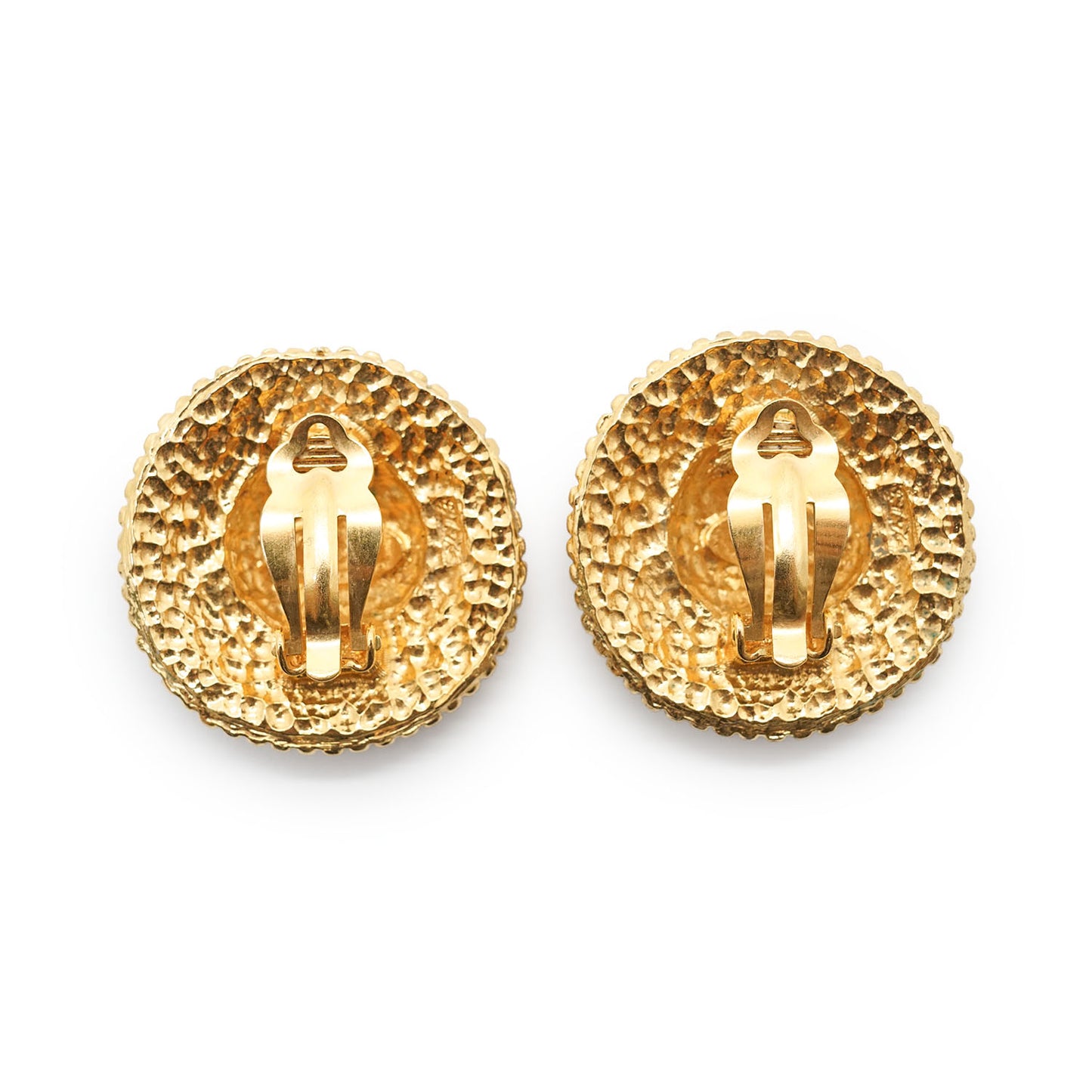 CC Filigree Round Clip-On Earrings GP