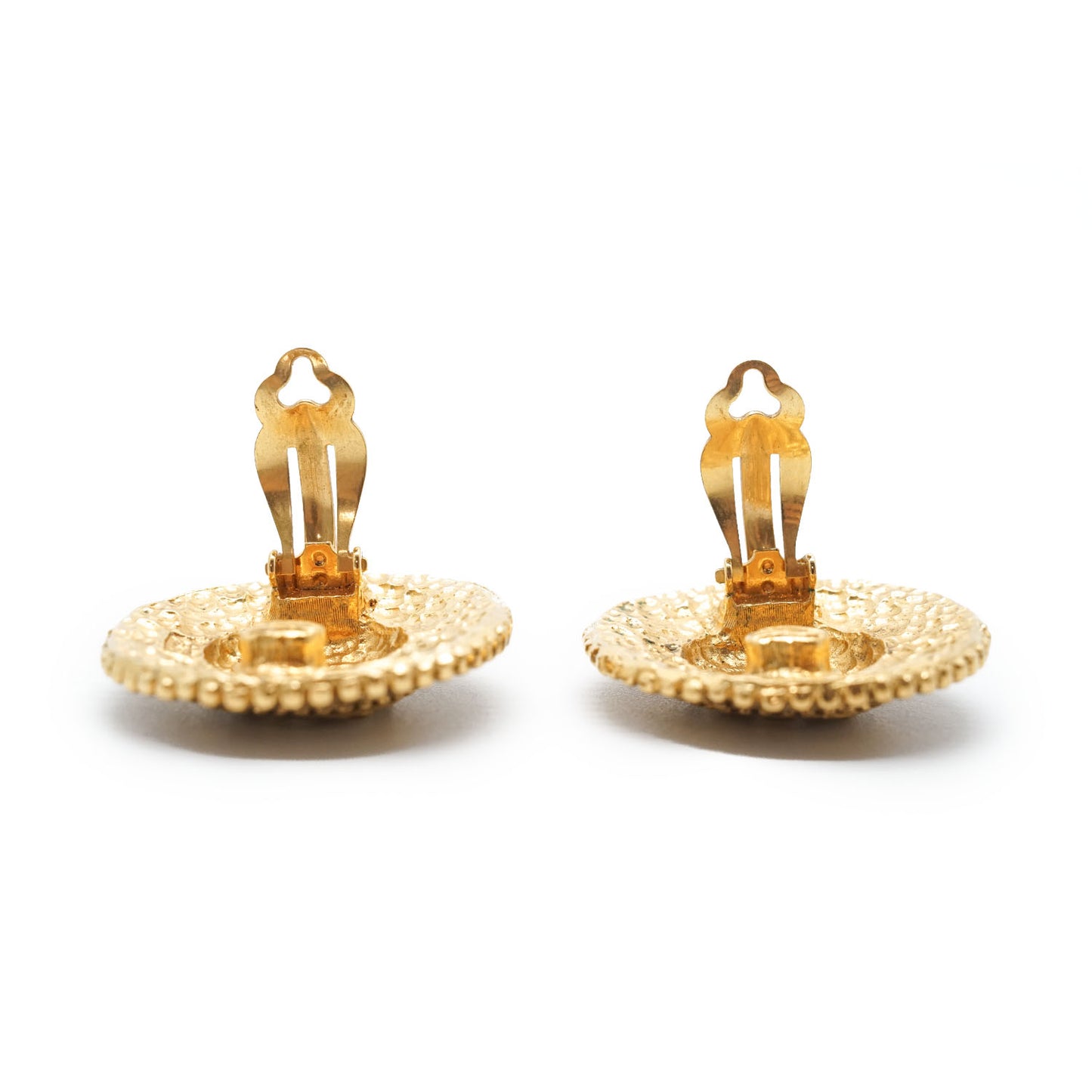 CC Filigree Round Clip-On Earrings GP
