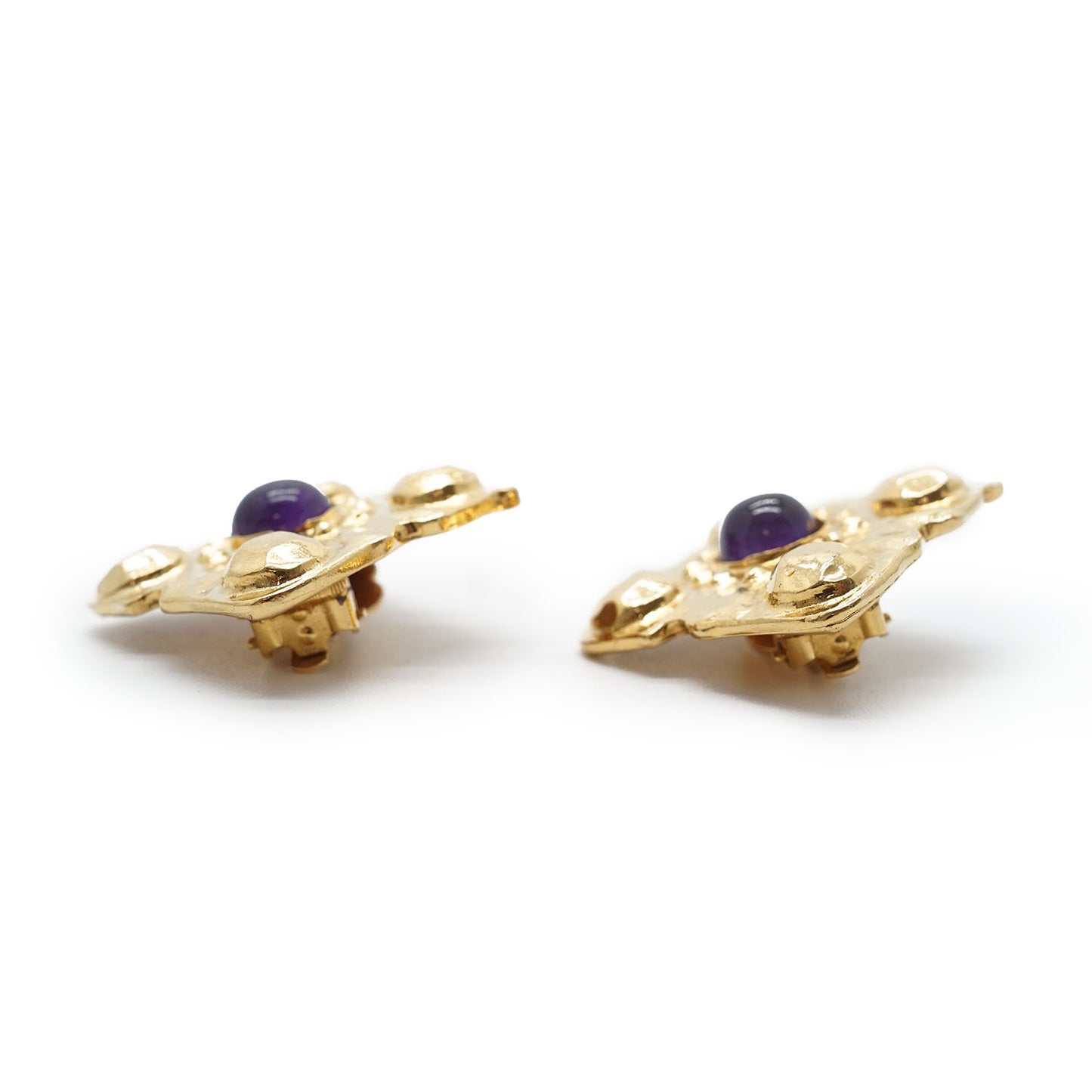 Gripoix Diamond-Shaped Clip-On Earrings GP