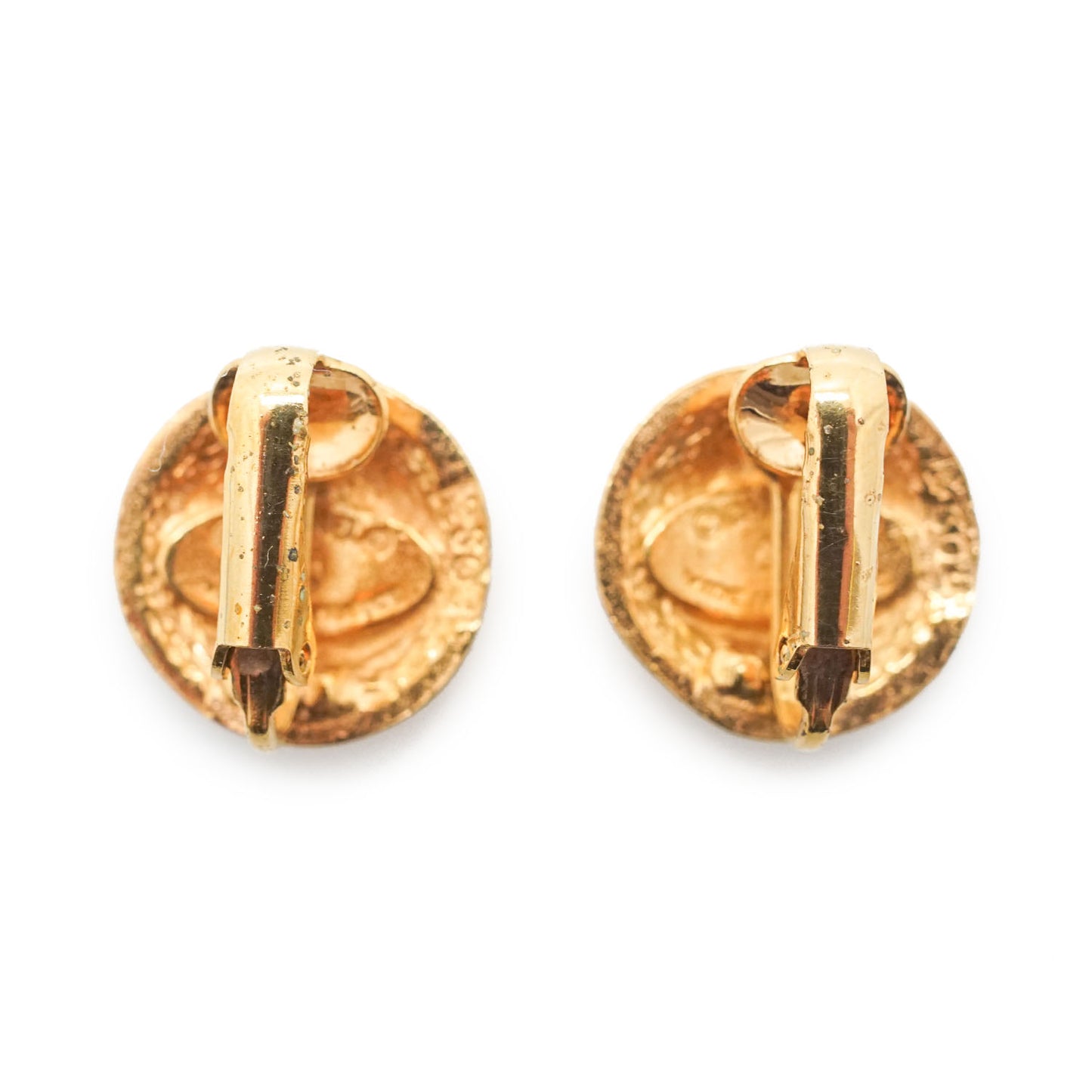 CC Logo Round Clip-On Earrings GP