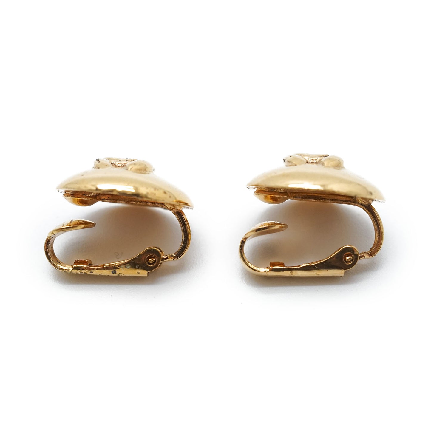 CC Logo Round Clip-On Earrings GP
