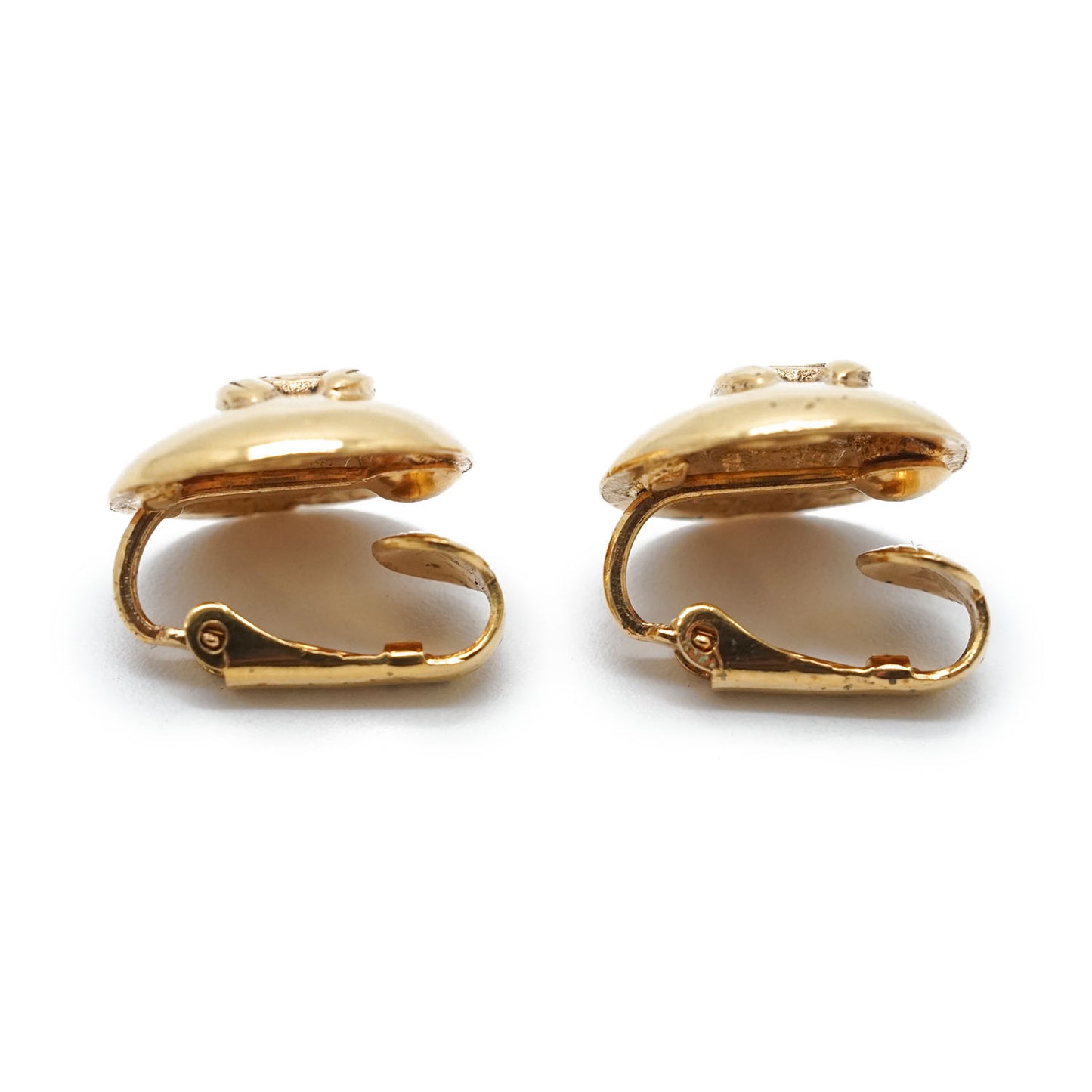 CC Logo Round Clip-On Earrings GP