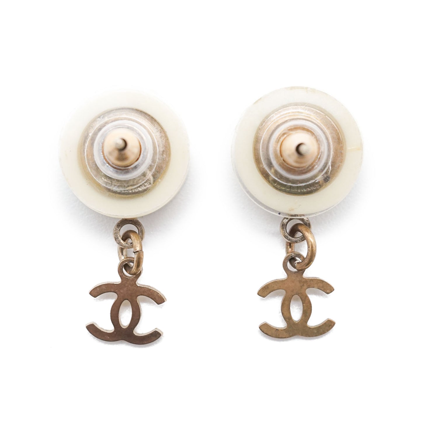 Coco Chanel Round Drop Earrings GP
