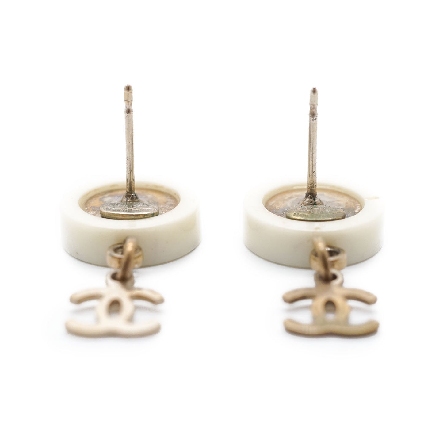 Coco Chanel Round Drop Earrings GP