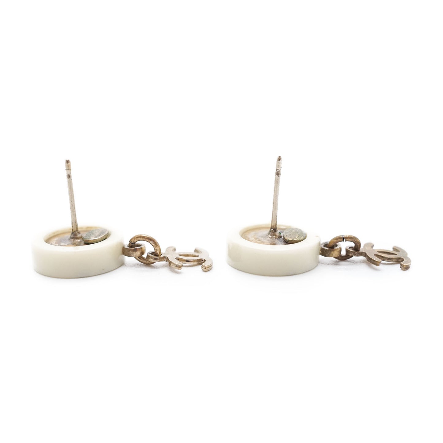Coco Chanel Round Drop Earrings GP